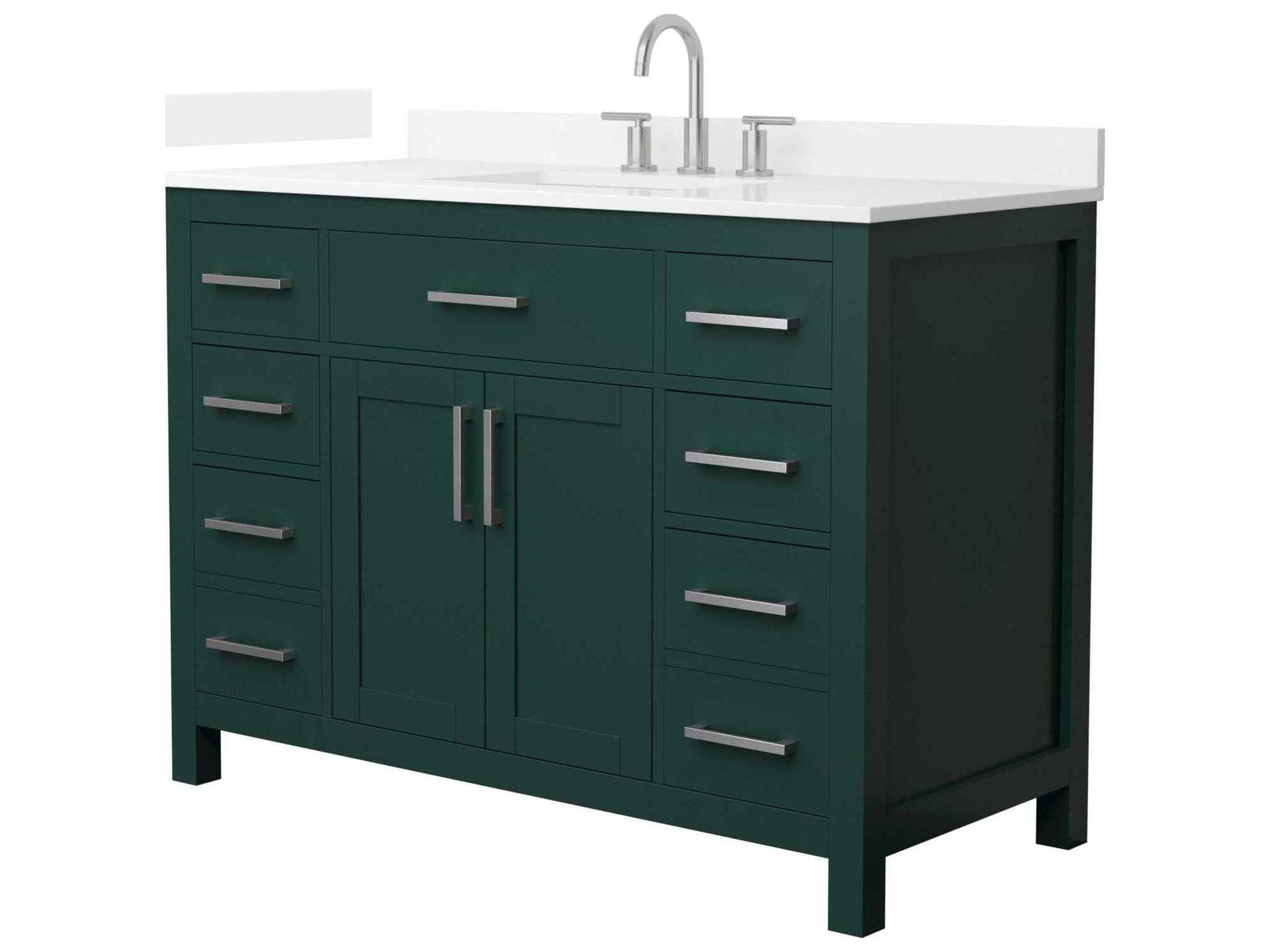 Wyndham Collection Beckett 48" Green Vanity
