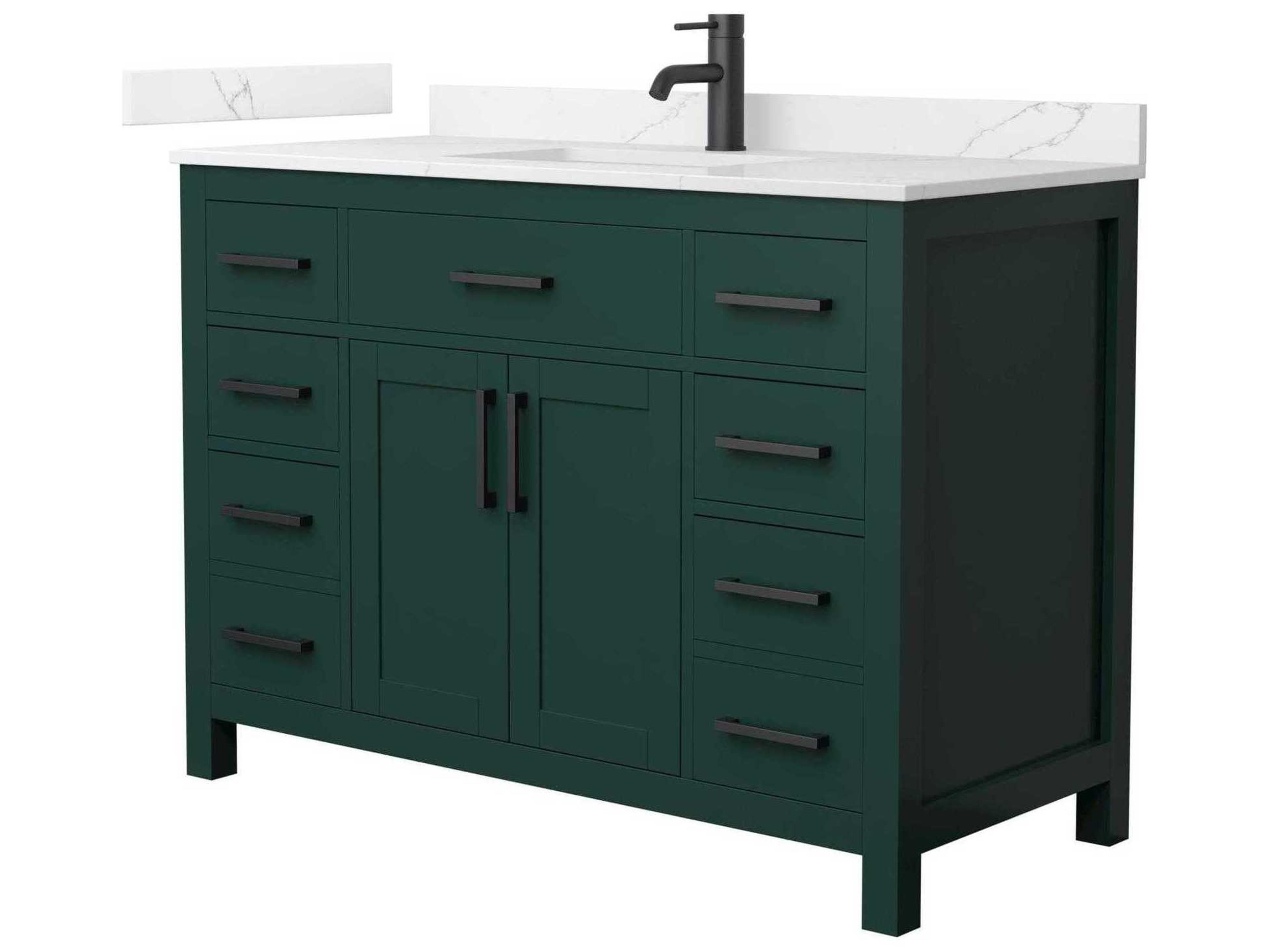 Wyndham Collection Beckett 48" Green Vanity