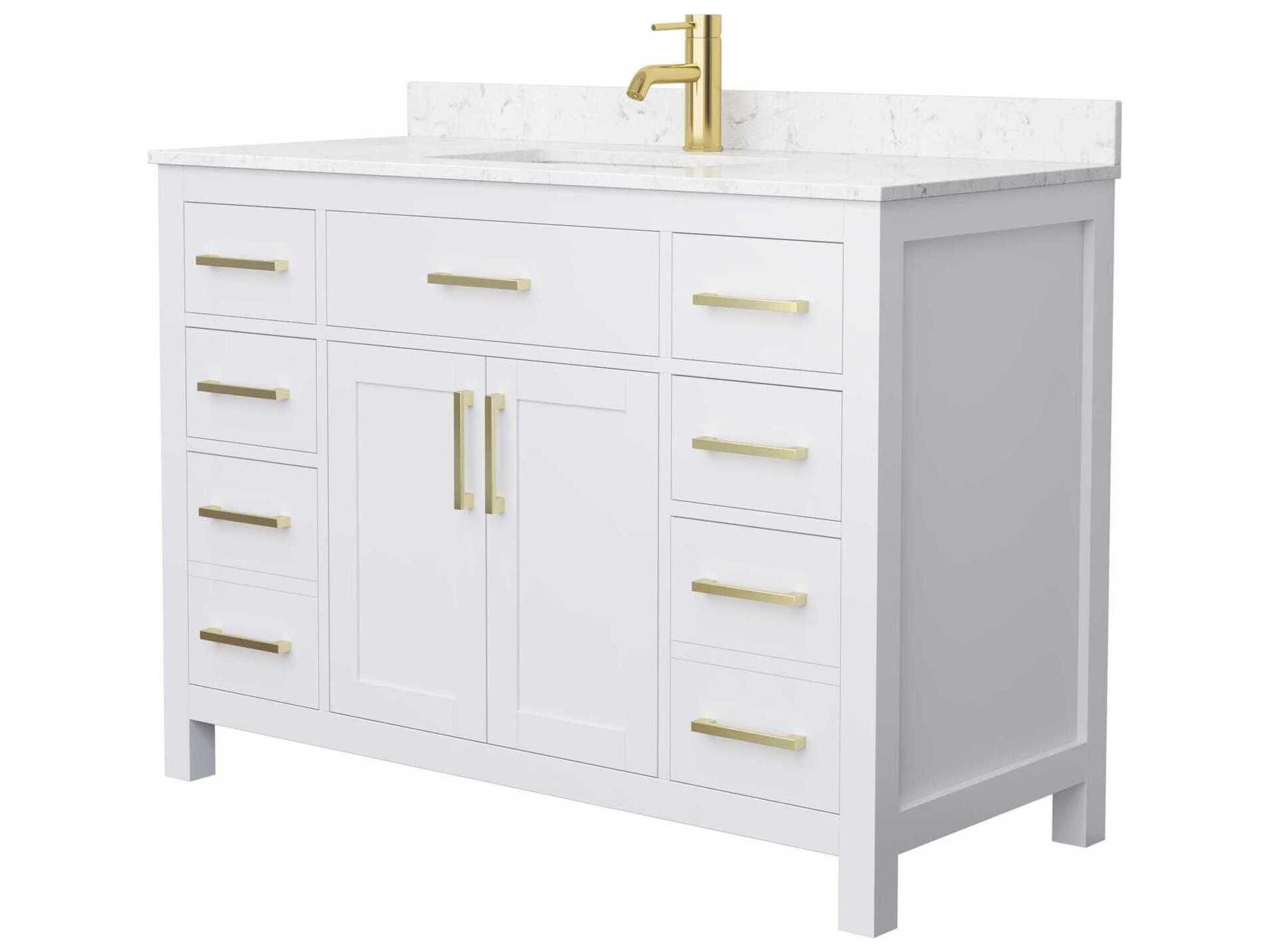 Wyndham Collection Beckett 48" White Vanity