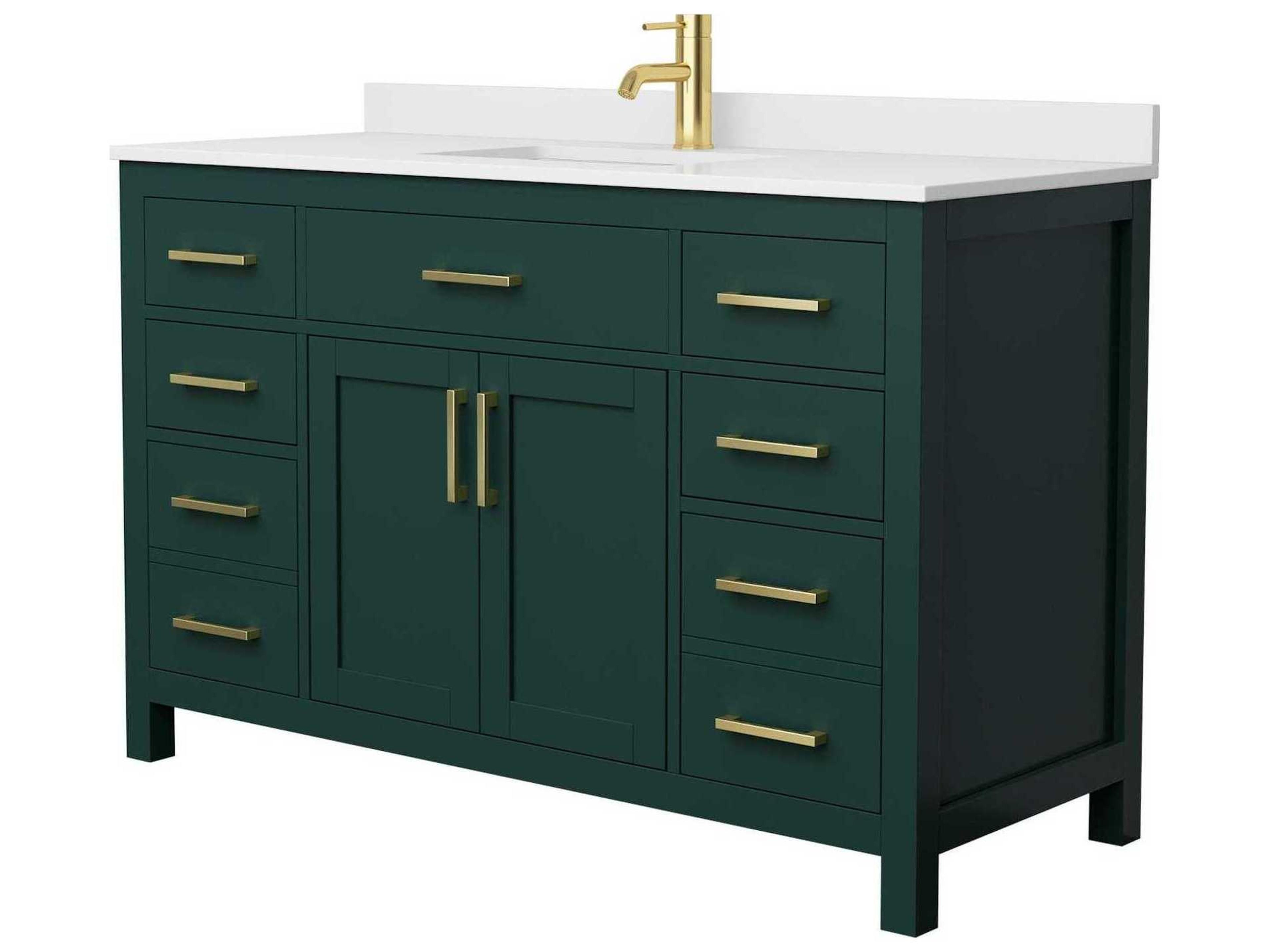 Wyndham Collection Beckett 54" Green Vanity