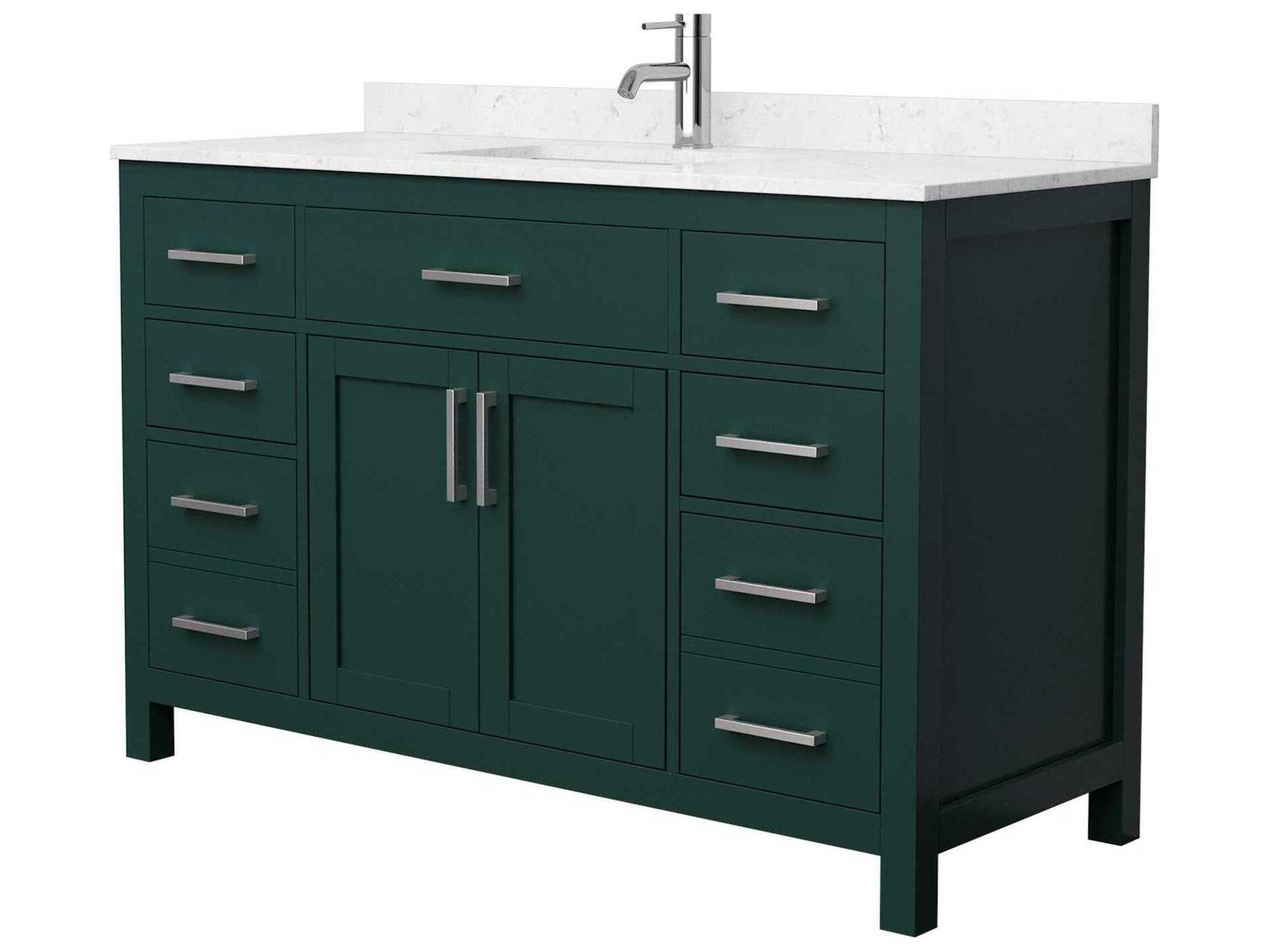 Wyndham Collection Beckett 54" Green Vanity