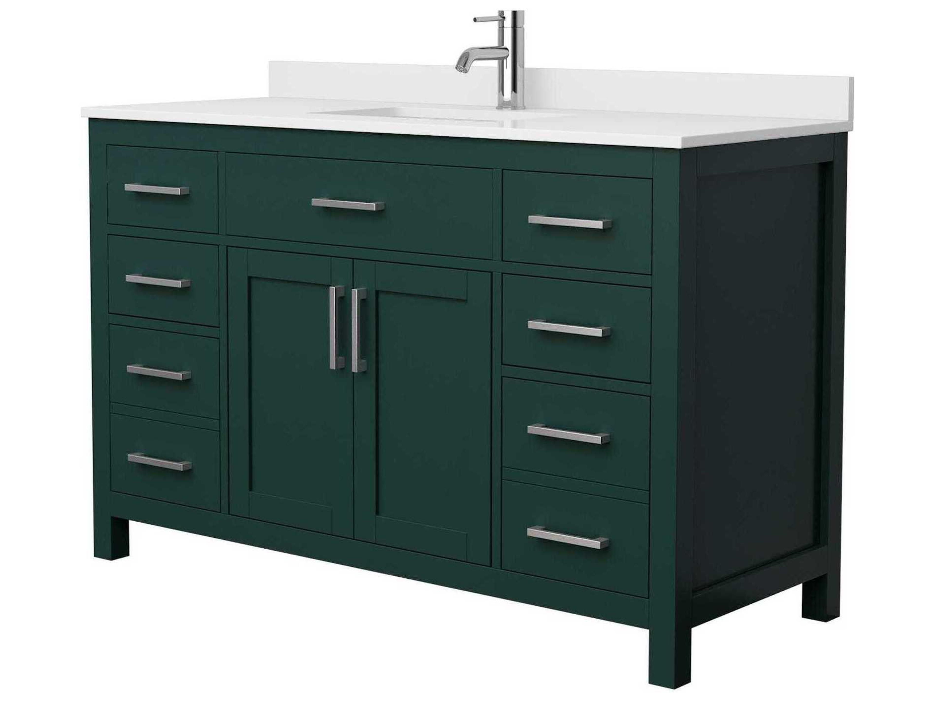 Wyndham Collection Beckett 54" Green Vanity