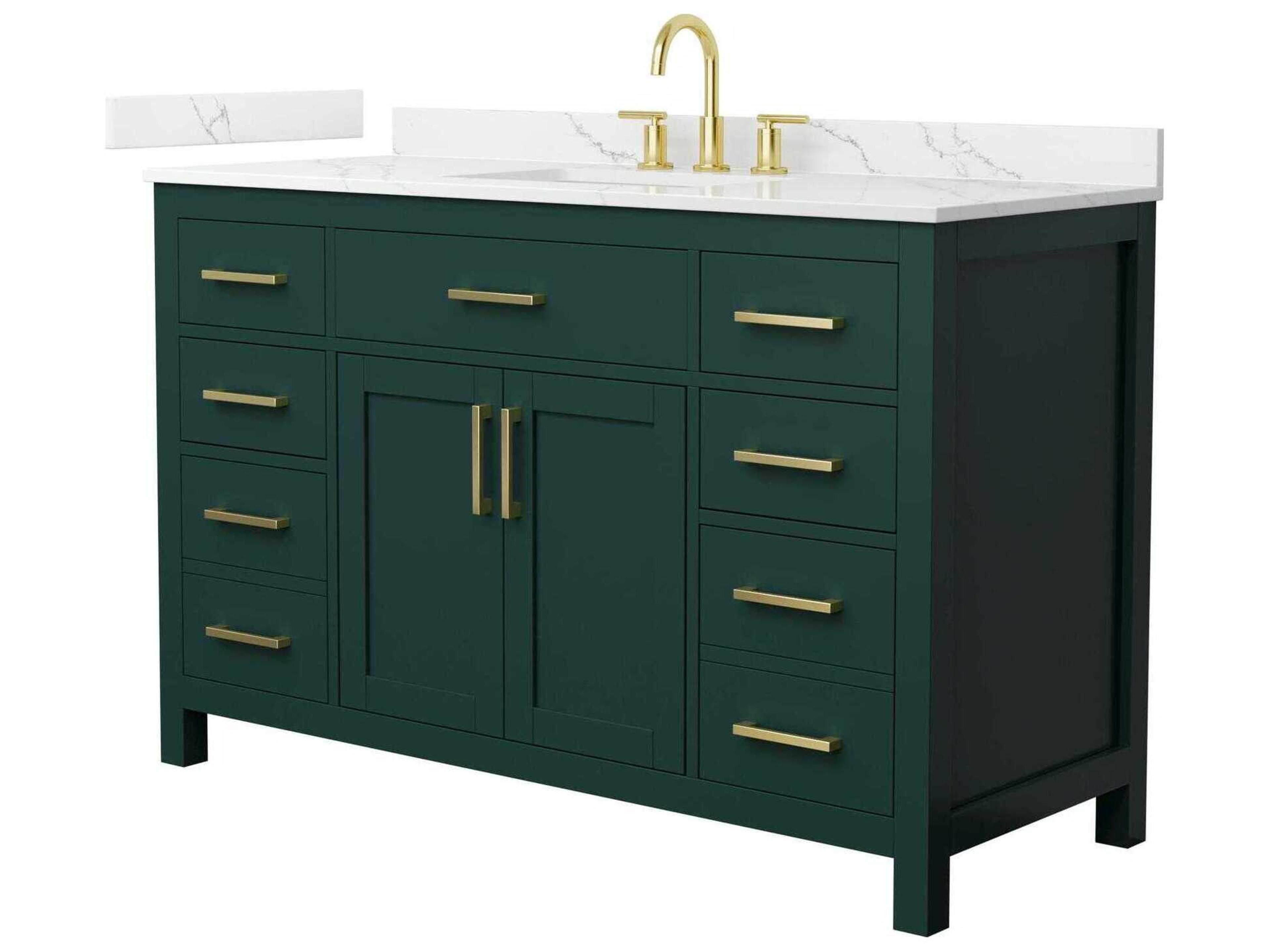 Wyndham Collection Beckett 54" Green Vanity