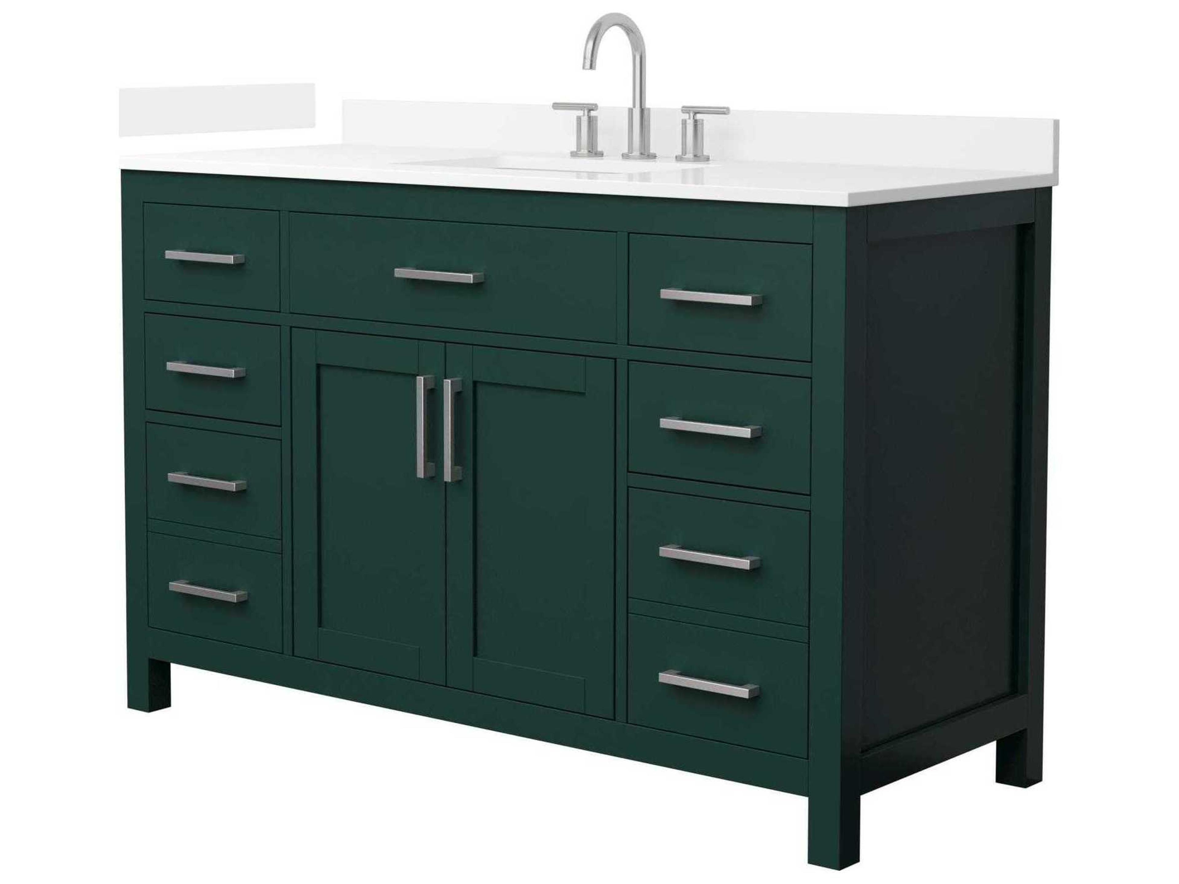 Wyndham Collection Beckett 54" Green Vanity