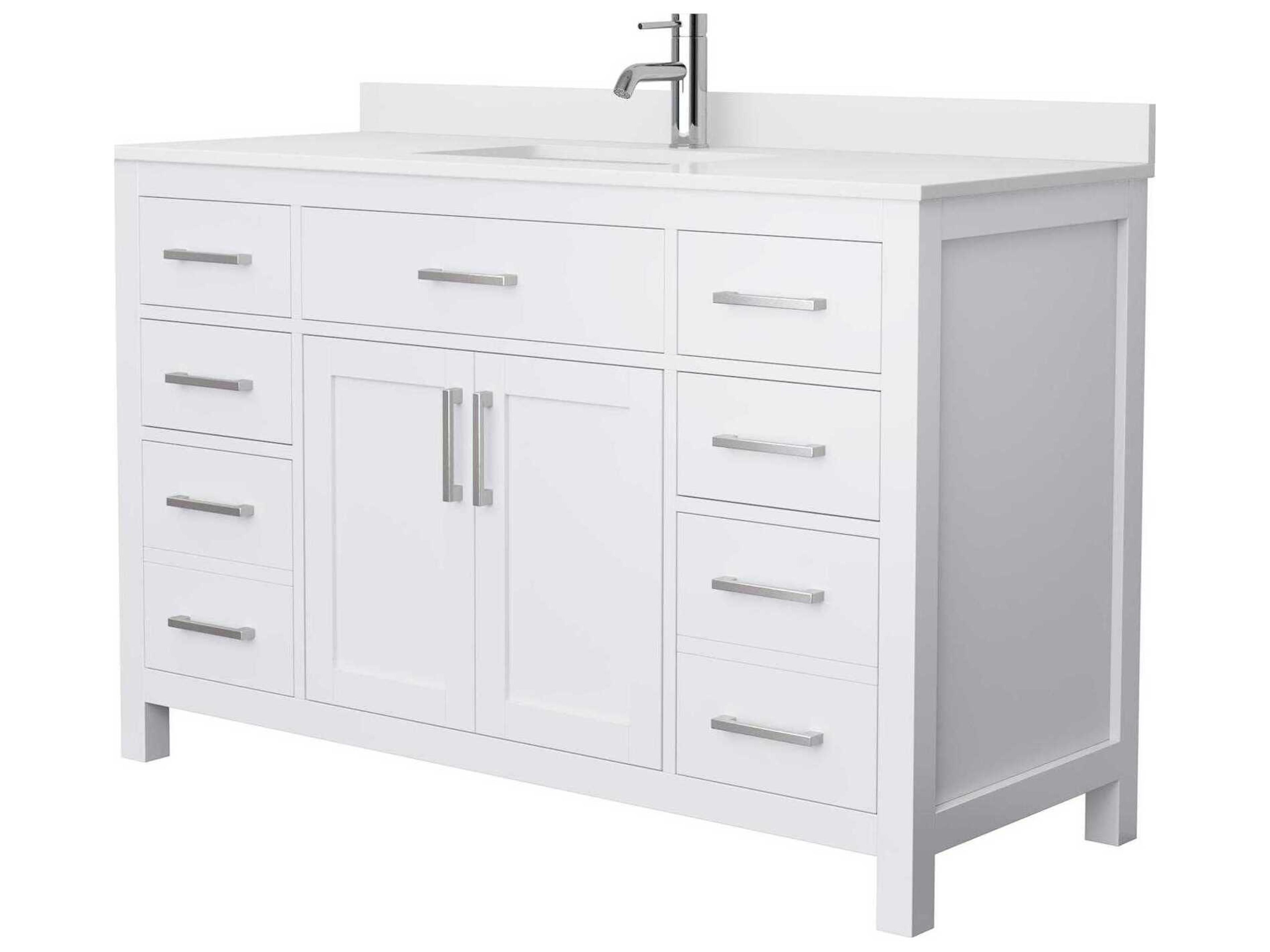 Beckett 54" White Vanity