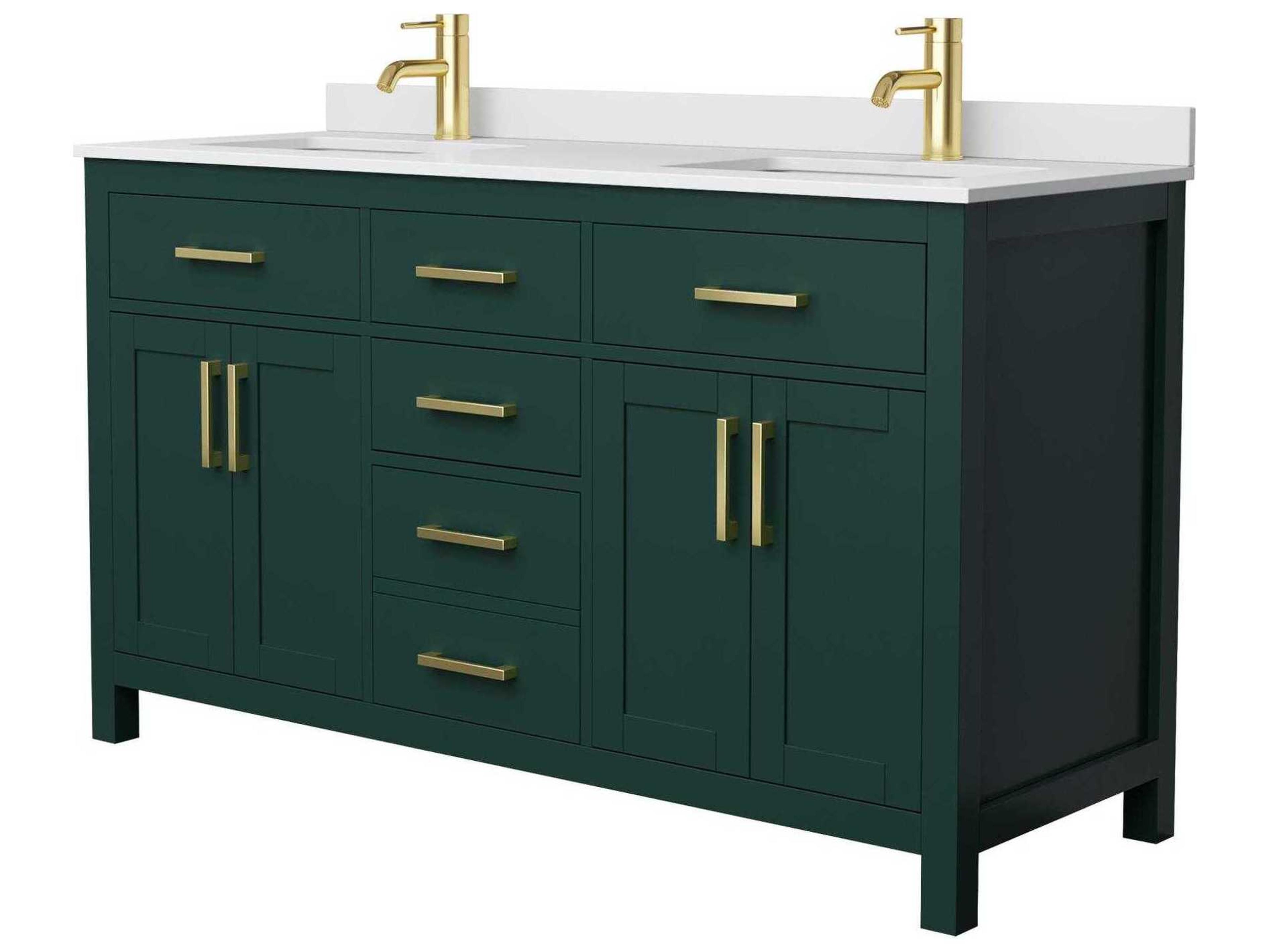 Wyndham Collection Beckett 60" Green Vanity