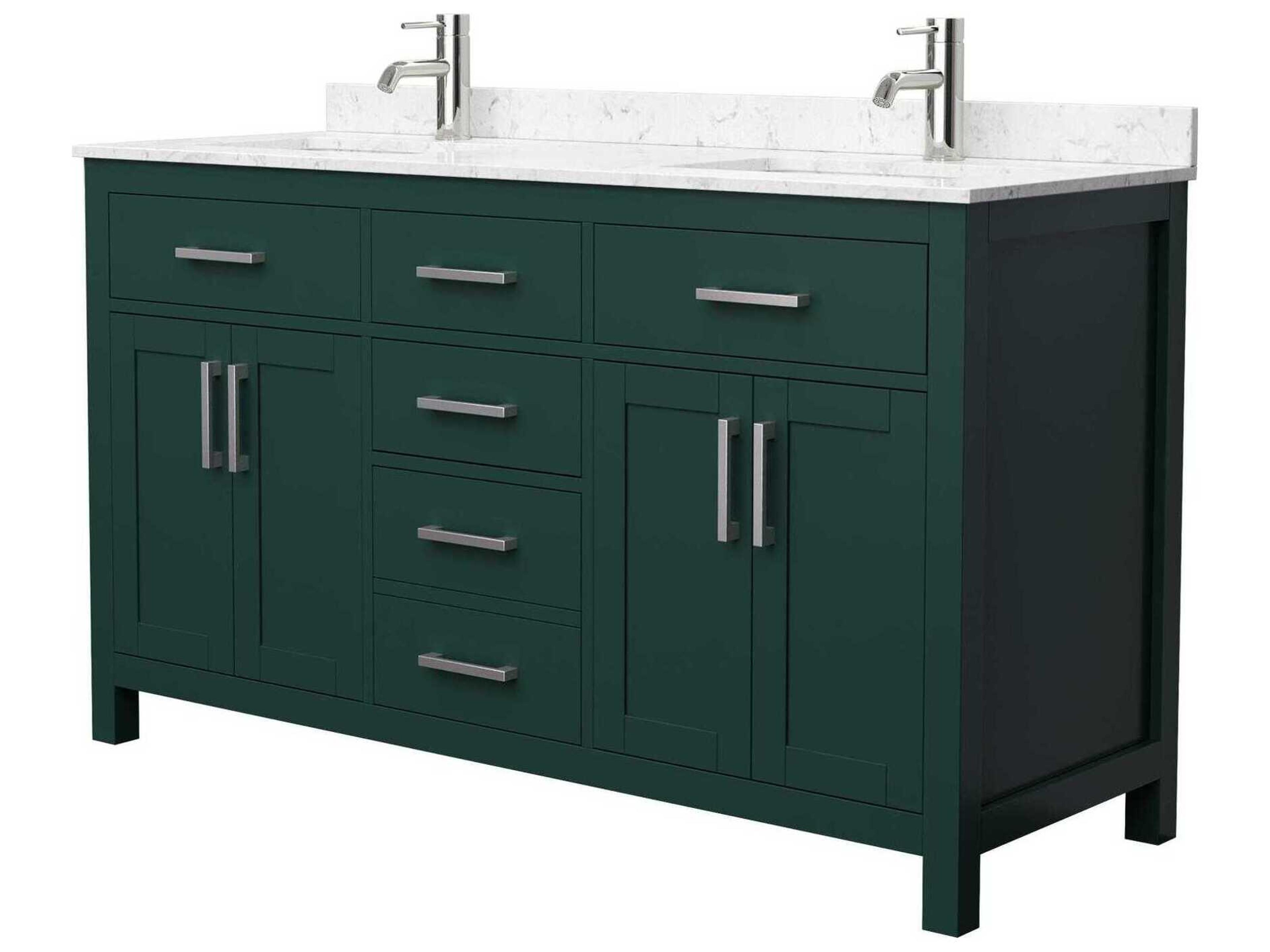 Wyndham Collection Beckett 60" Green Vanity