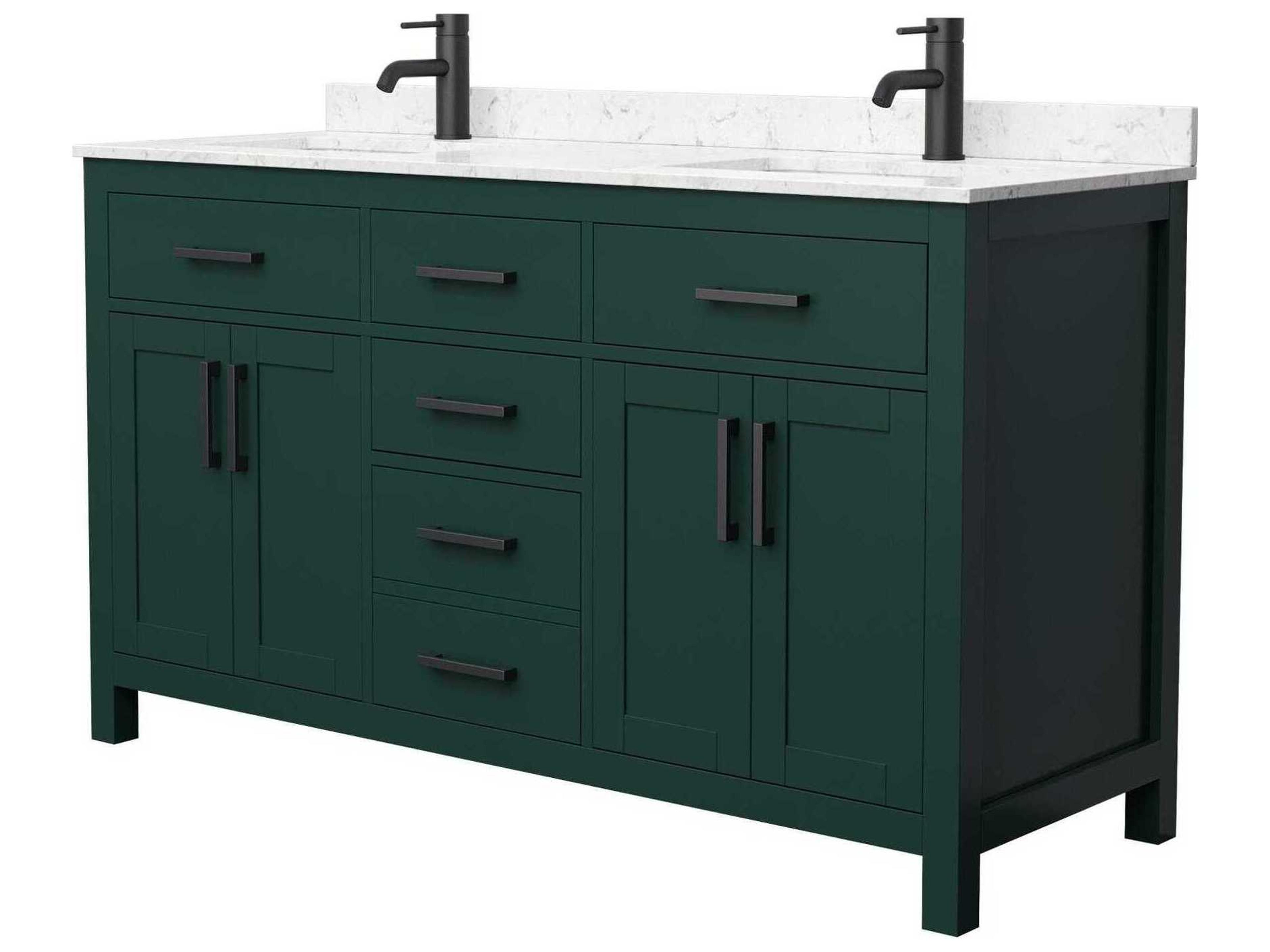 Wyndham Collection Beckett 60" Green Vanity