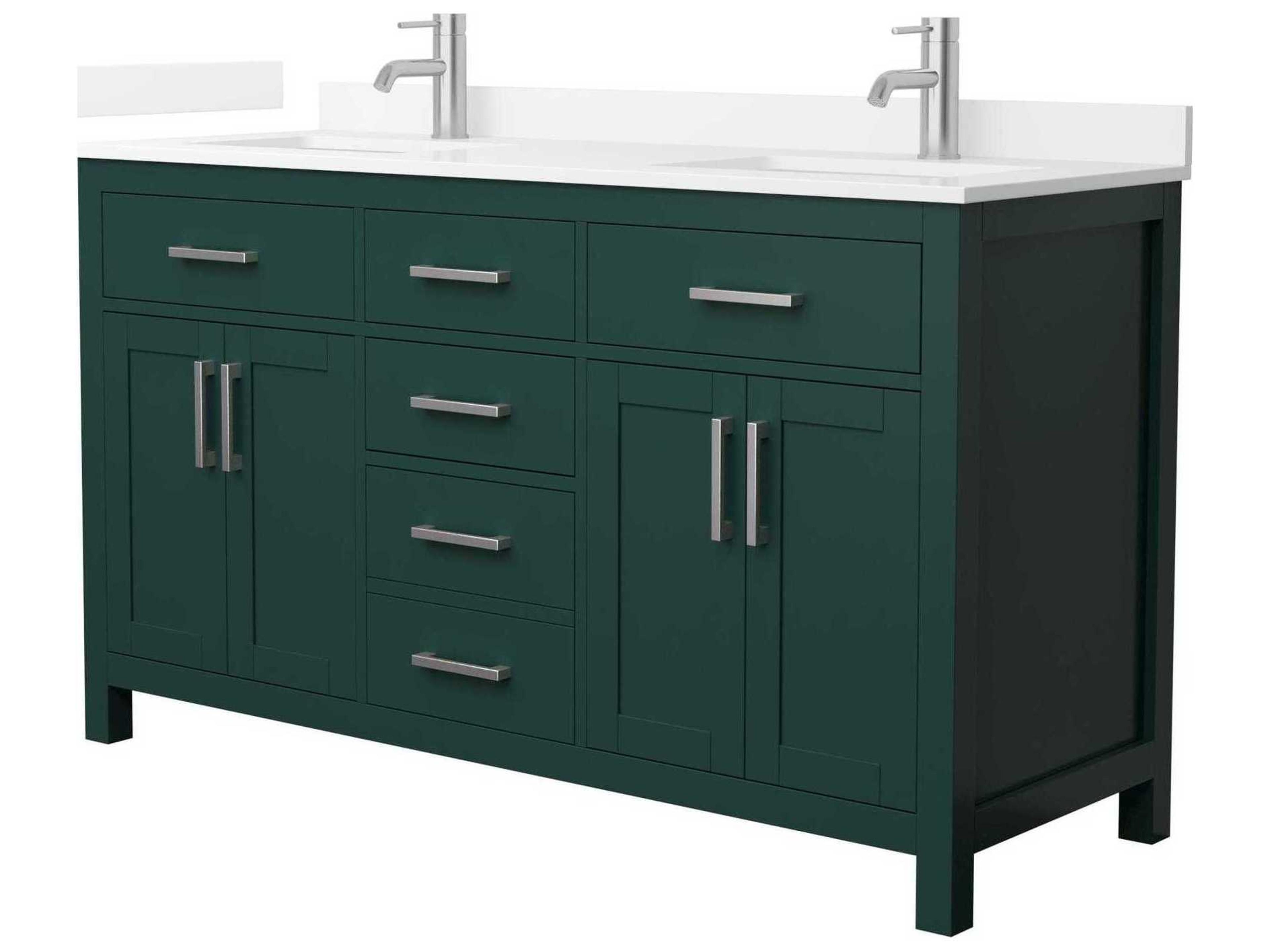 Wyndham Collection Beckett 60" Green Vanity