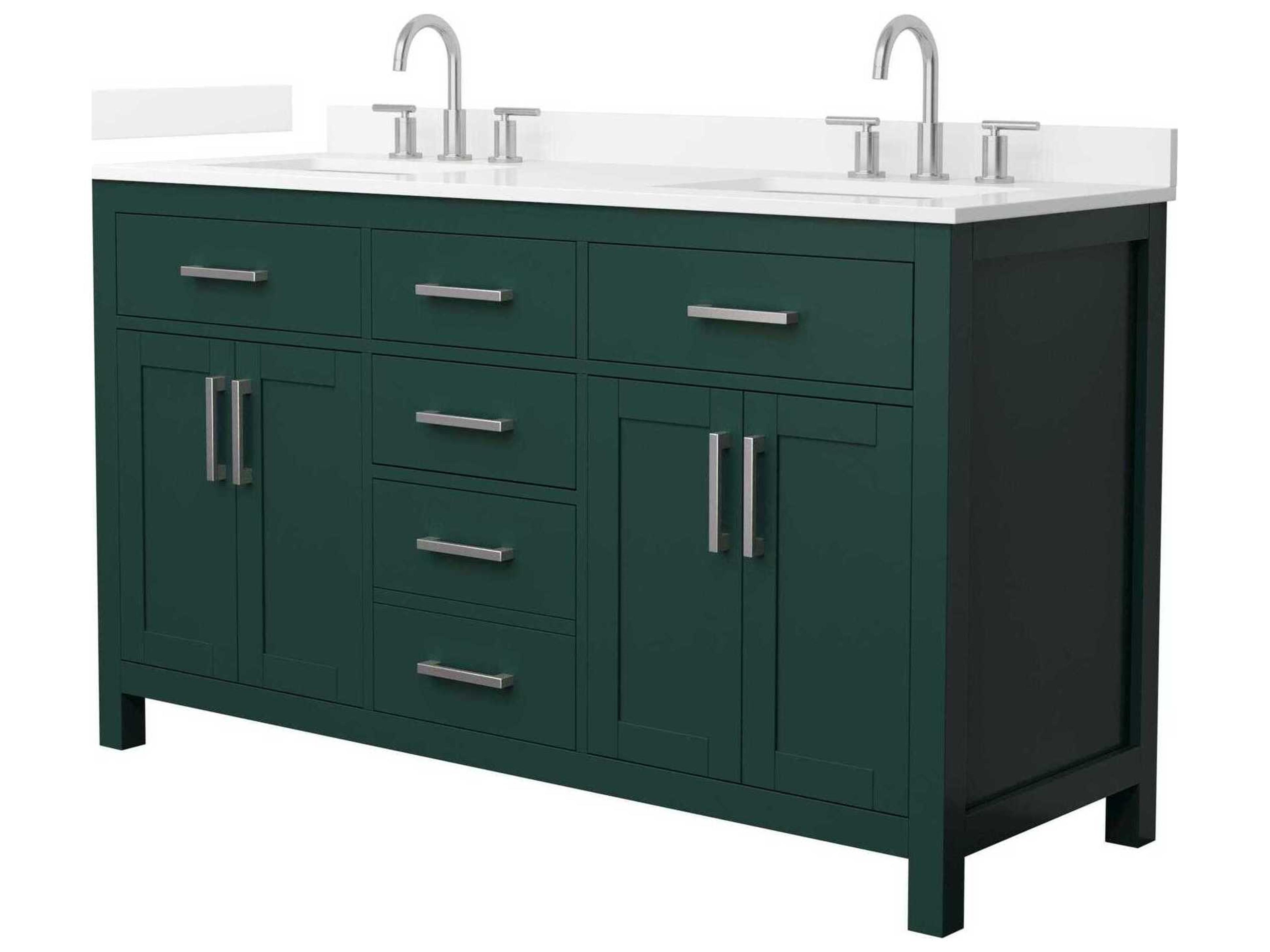 Wyndham Collection Beckett 60" Green Vanity