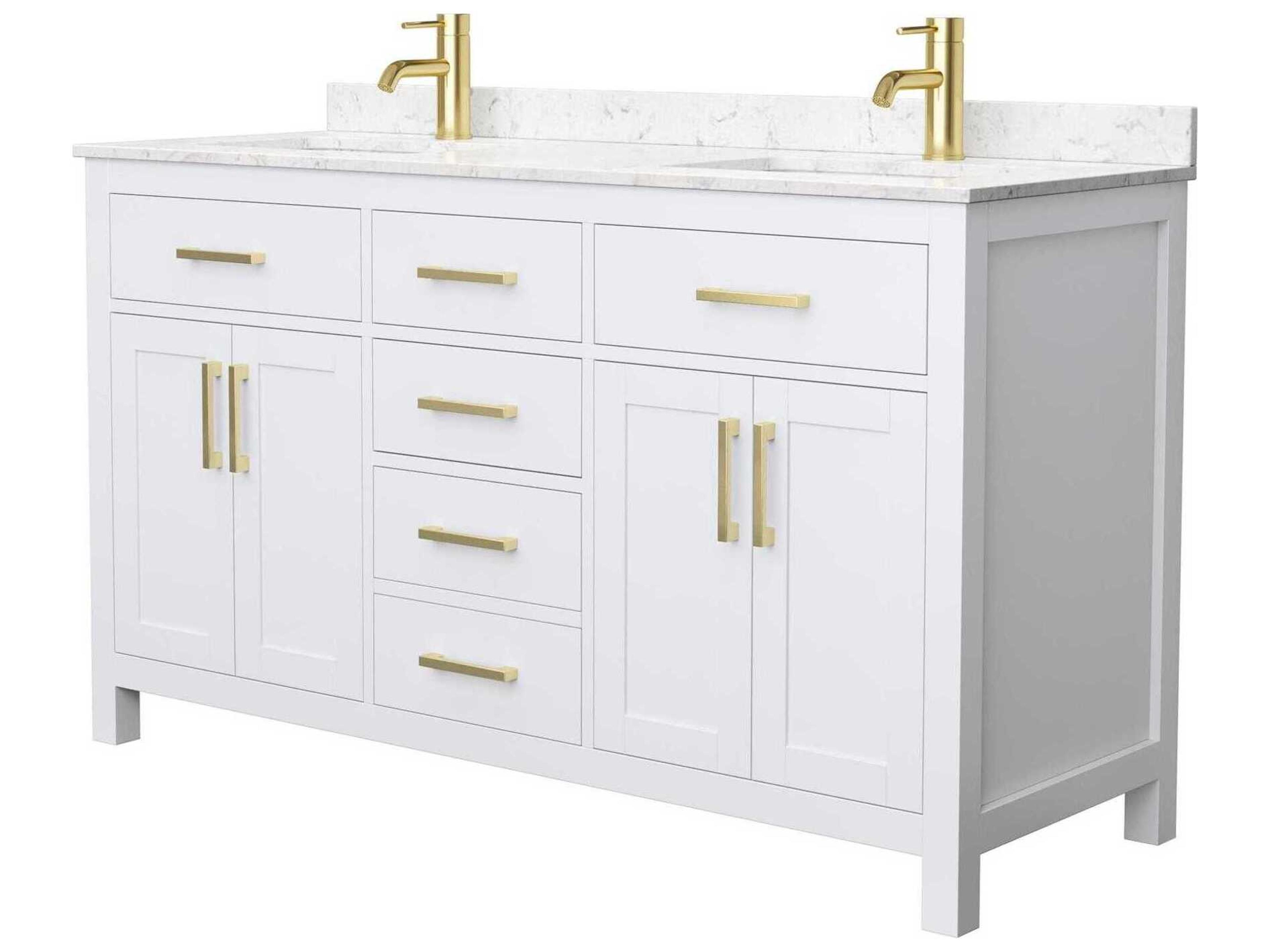 Wyndham Collection Beckett 60" White Vanity