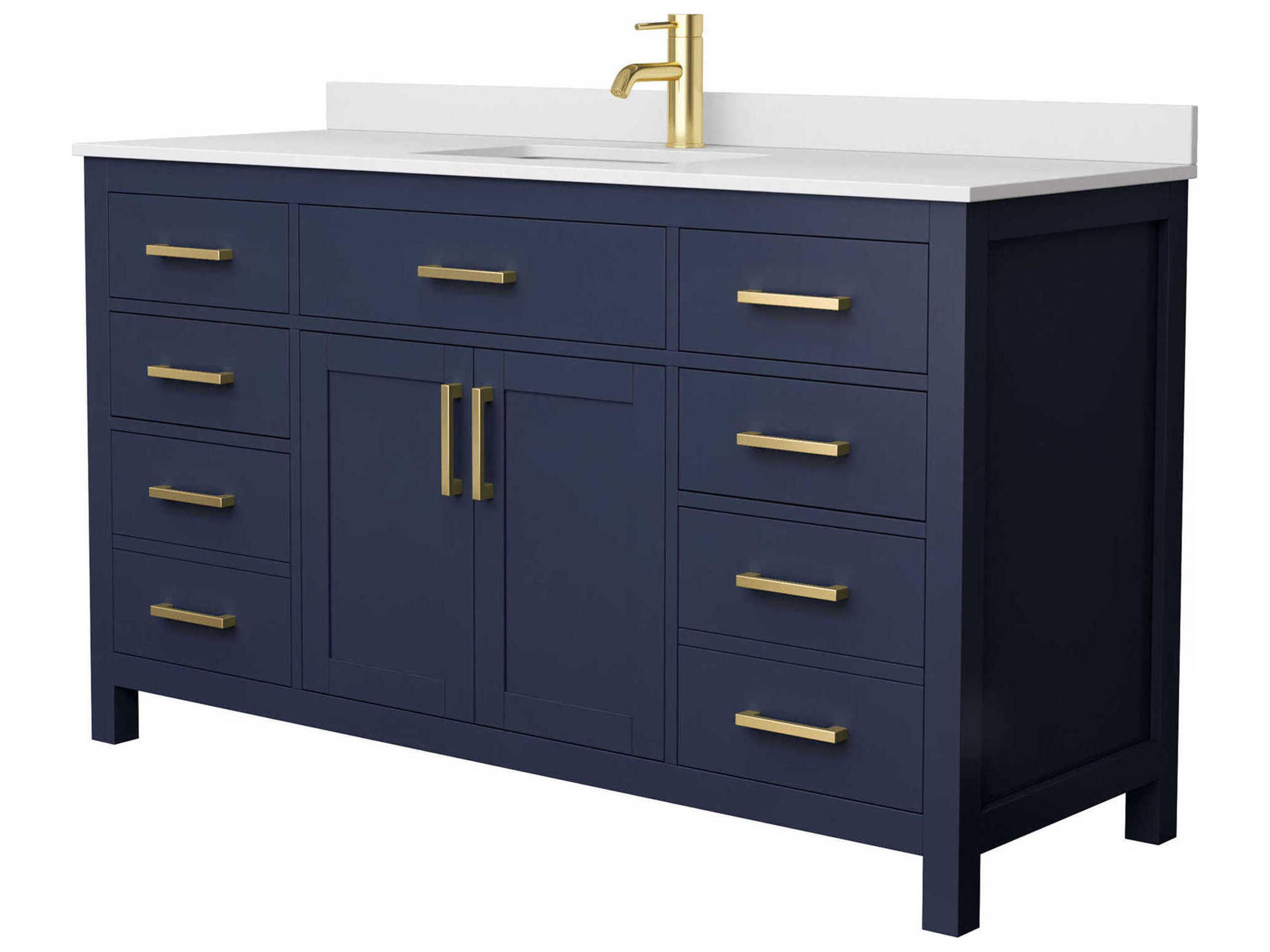 Beckett 60" Dark Blue Vanity