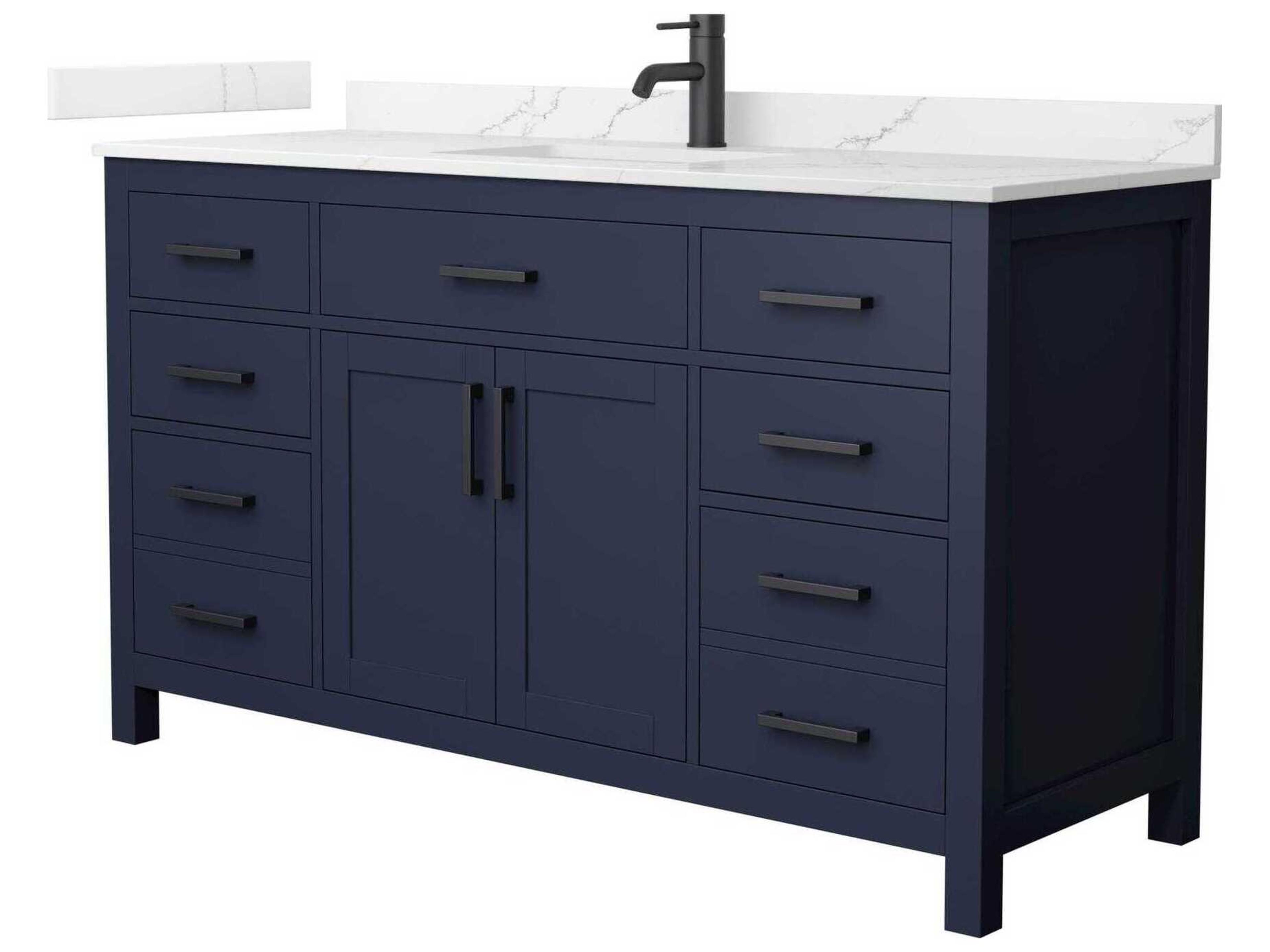 Beckett 60" Dark Blue Vanity