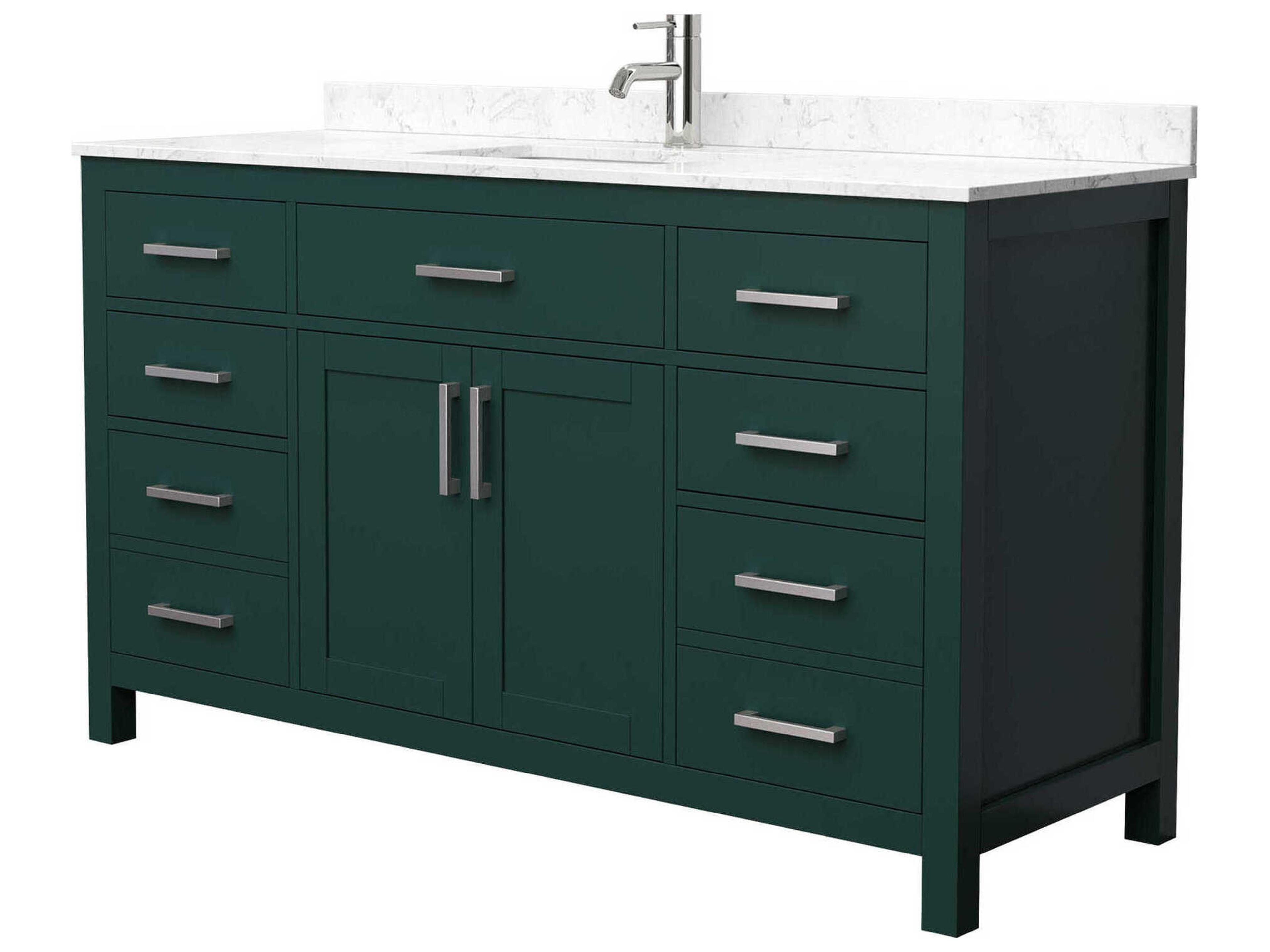 Wyndham Collection Beckett 60" Green Vanity