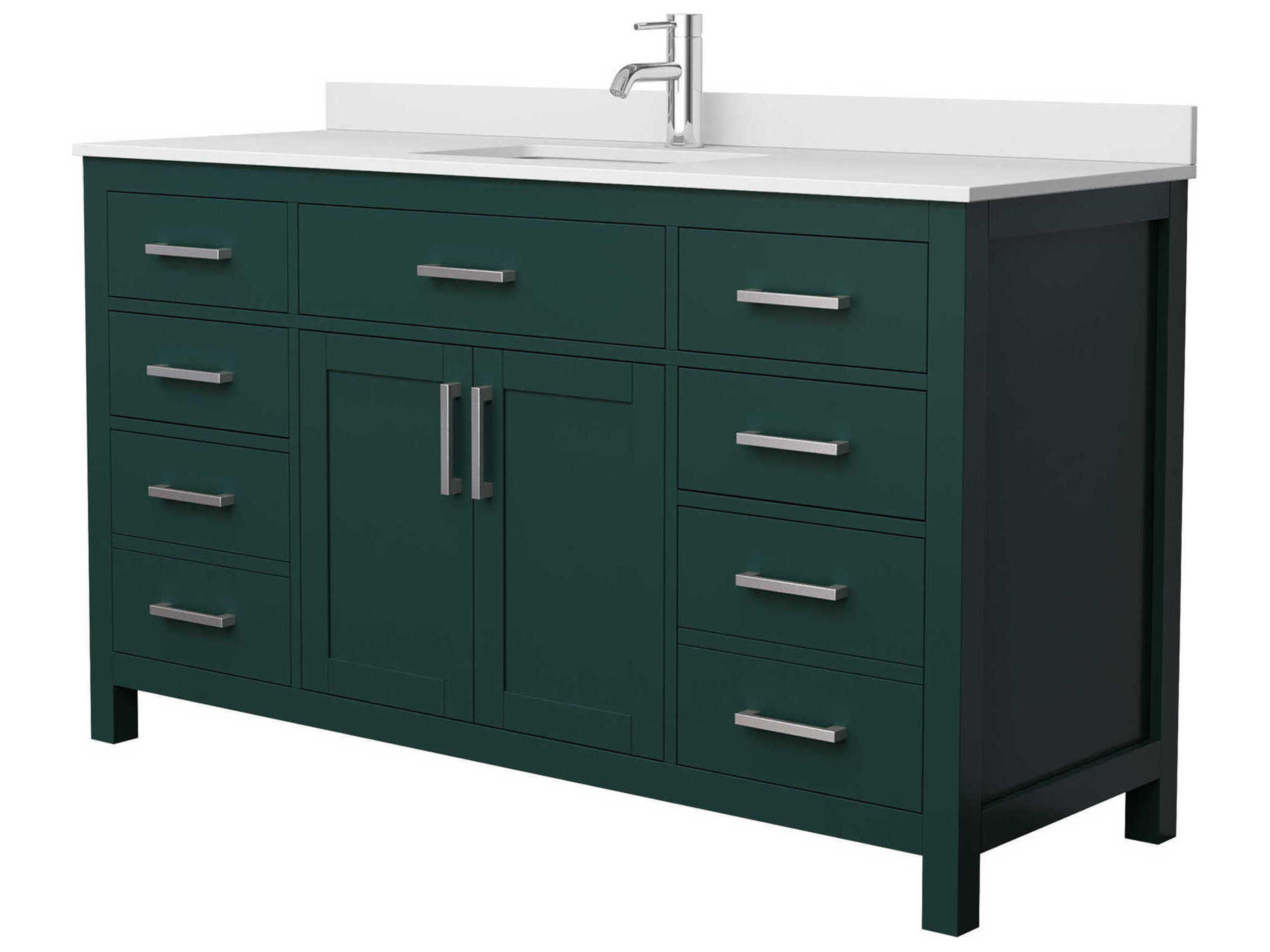 Wyndham Collection Beckett 60" Green Vanity
