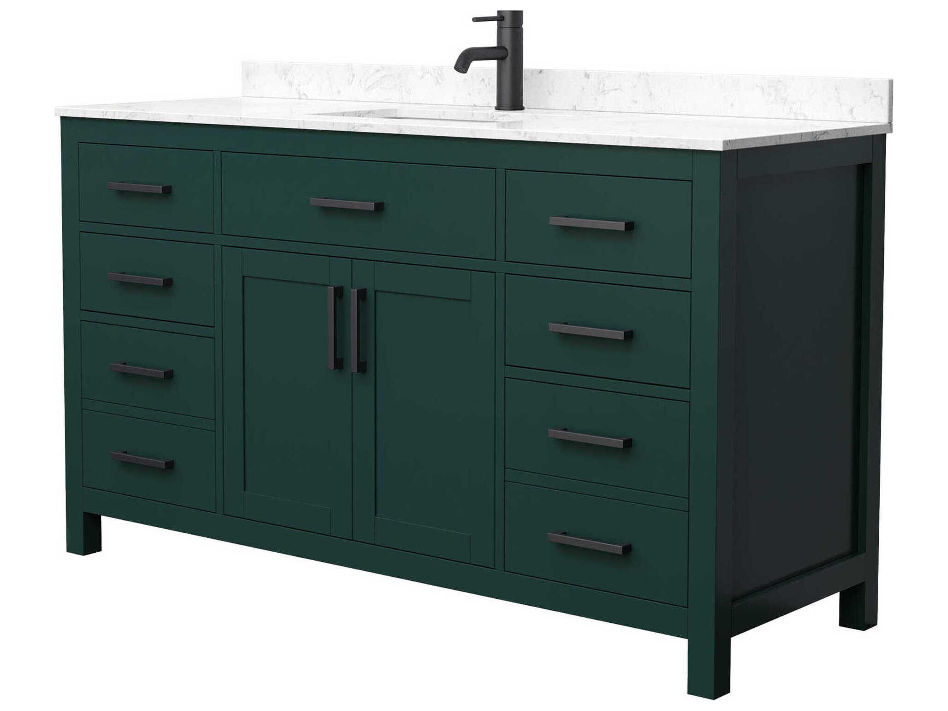 Wyndham Collection Beckett 60" Green Vanity