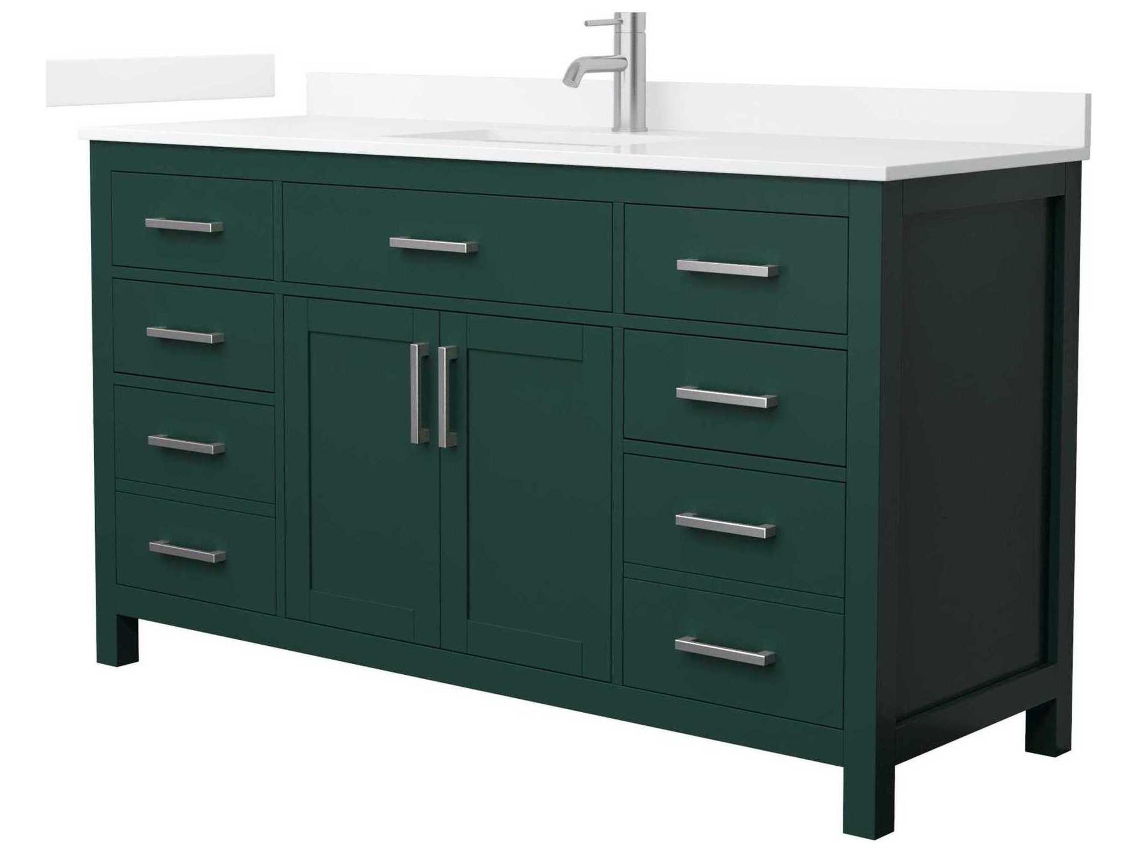 Wyndham Collection Beckett 60" Green Vanity
