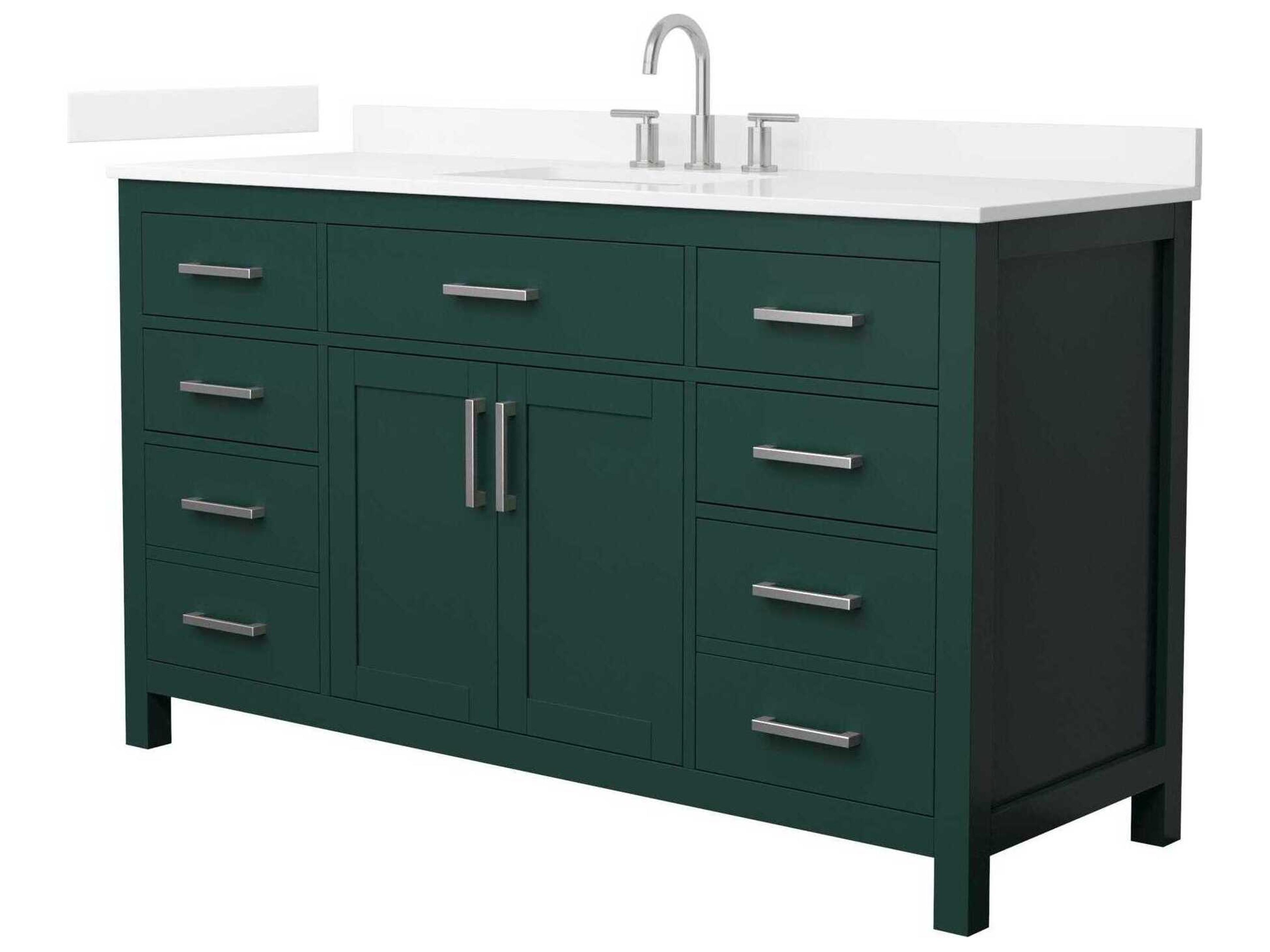 Wyndham Collection Beckett 60" Green Vanity