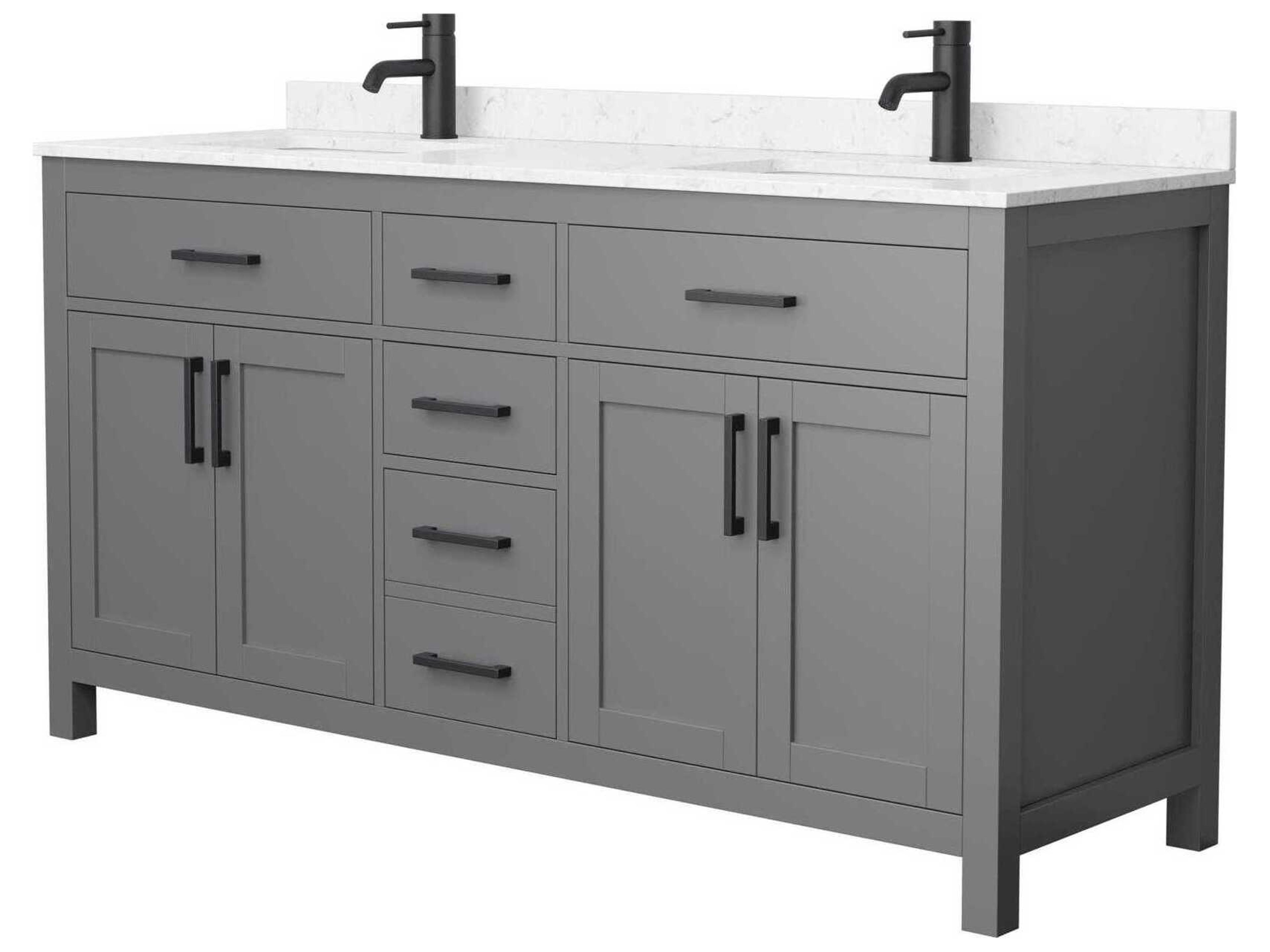 Beckett 66" Dark Gray Vanity