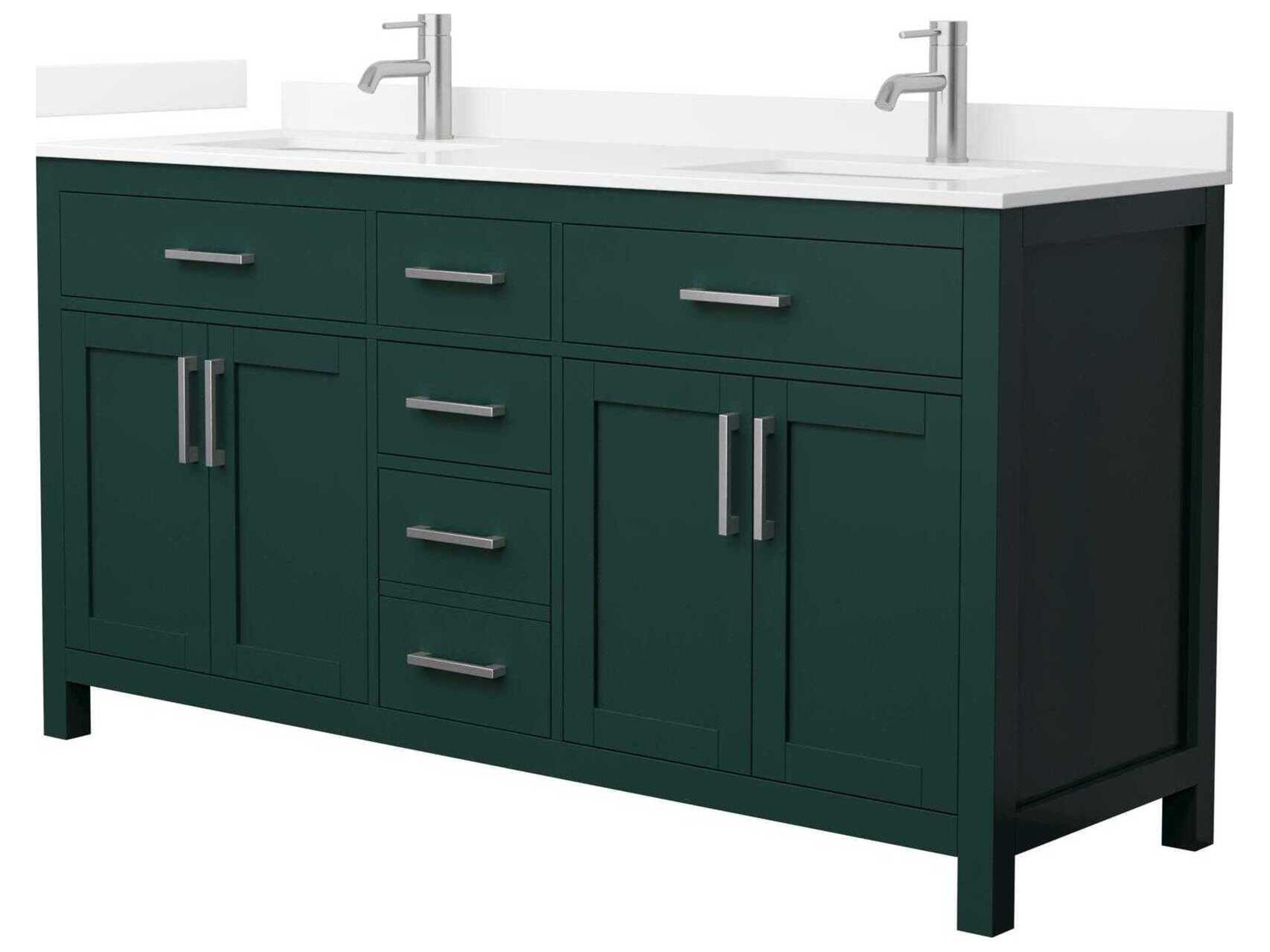Wyndham Collection Beckett 66" Green Vanity
