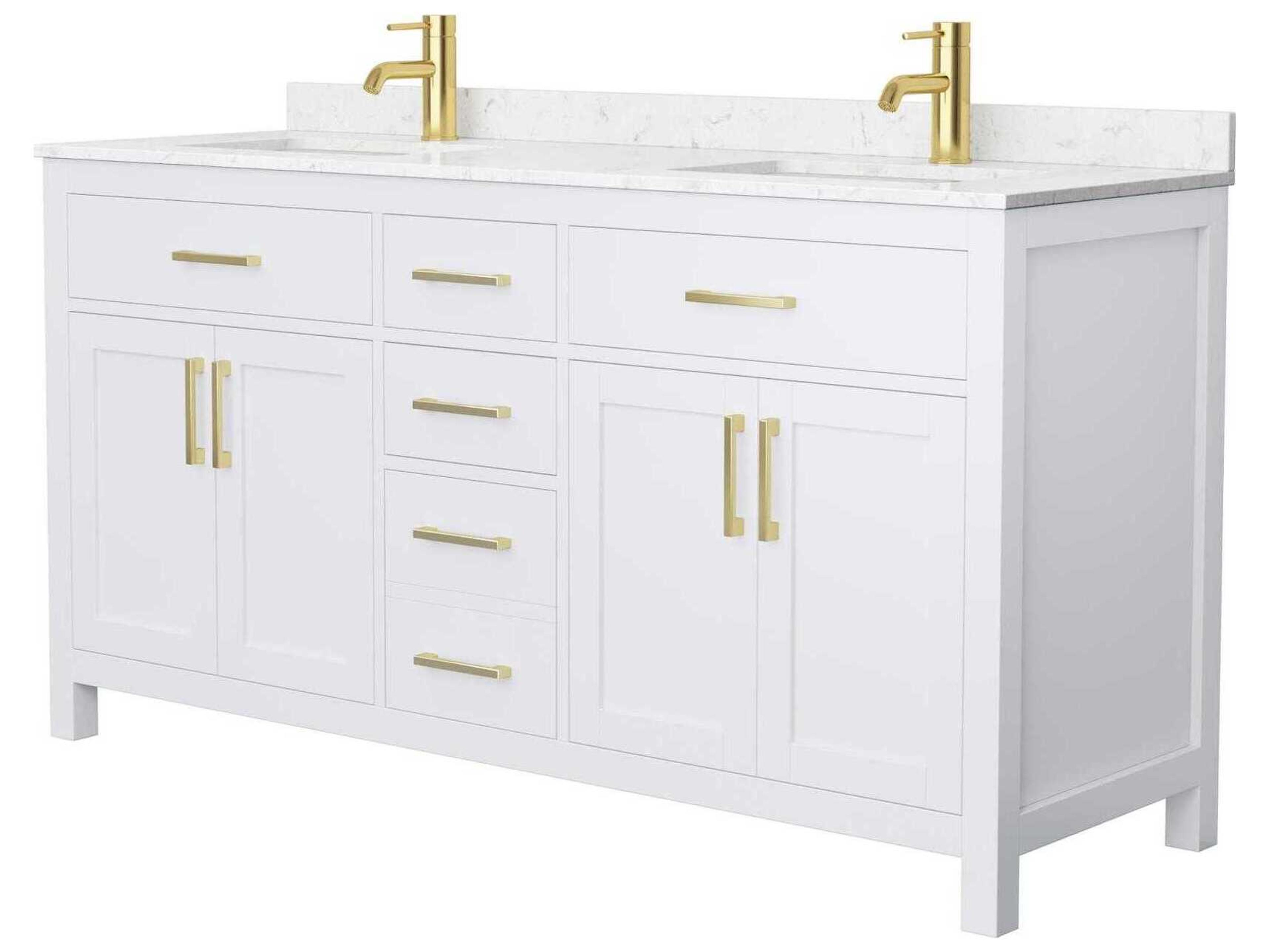 Wyndham Collection Beckett 66" White Vanity