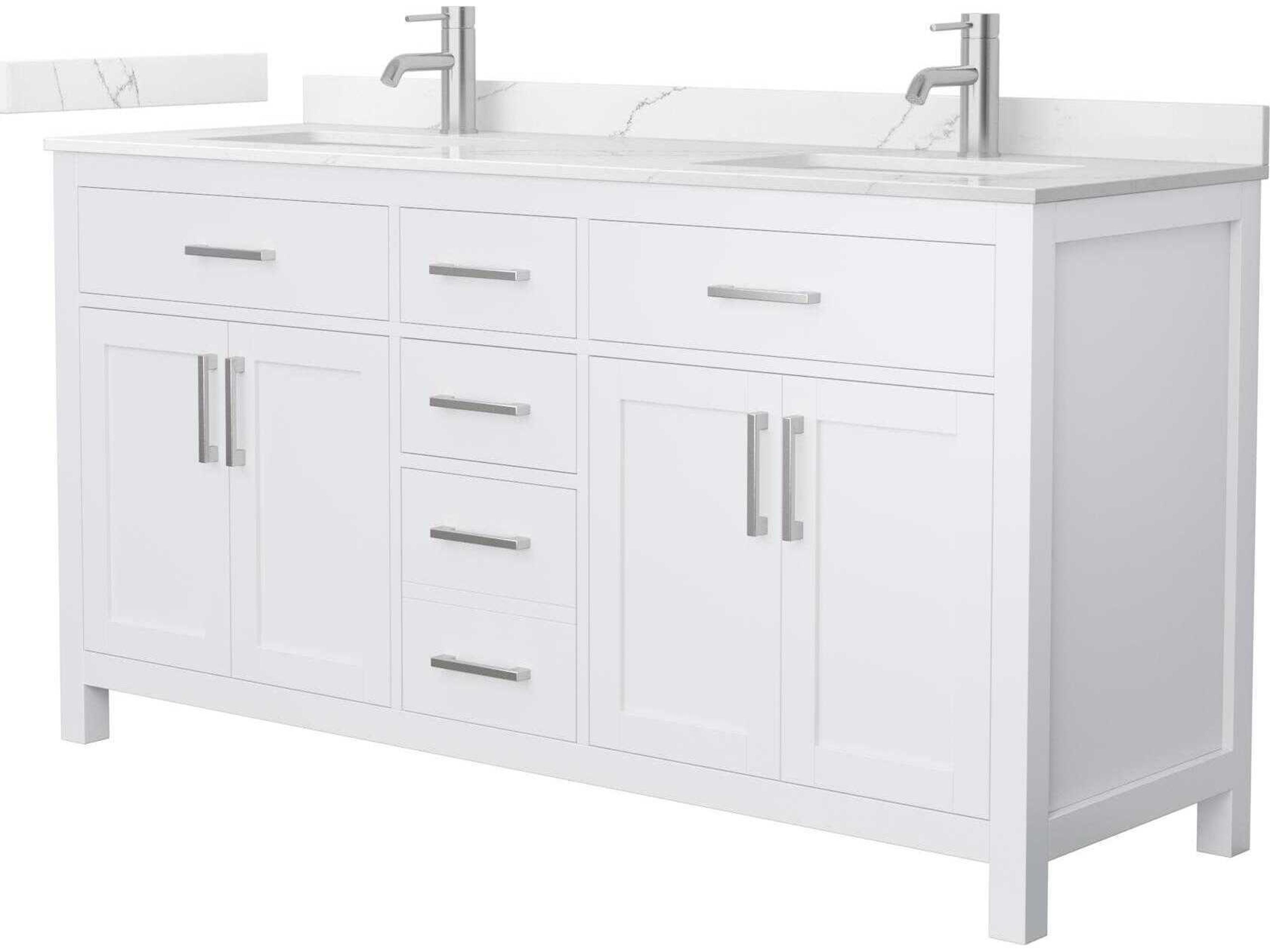 Wyndham Collection Beckett 66" White Vanity