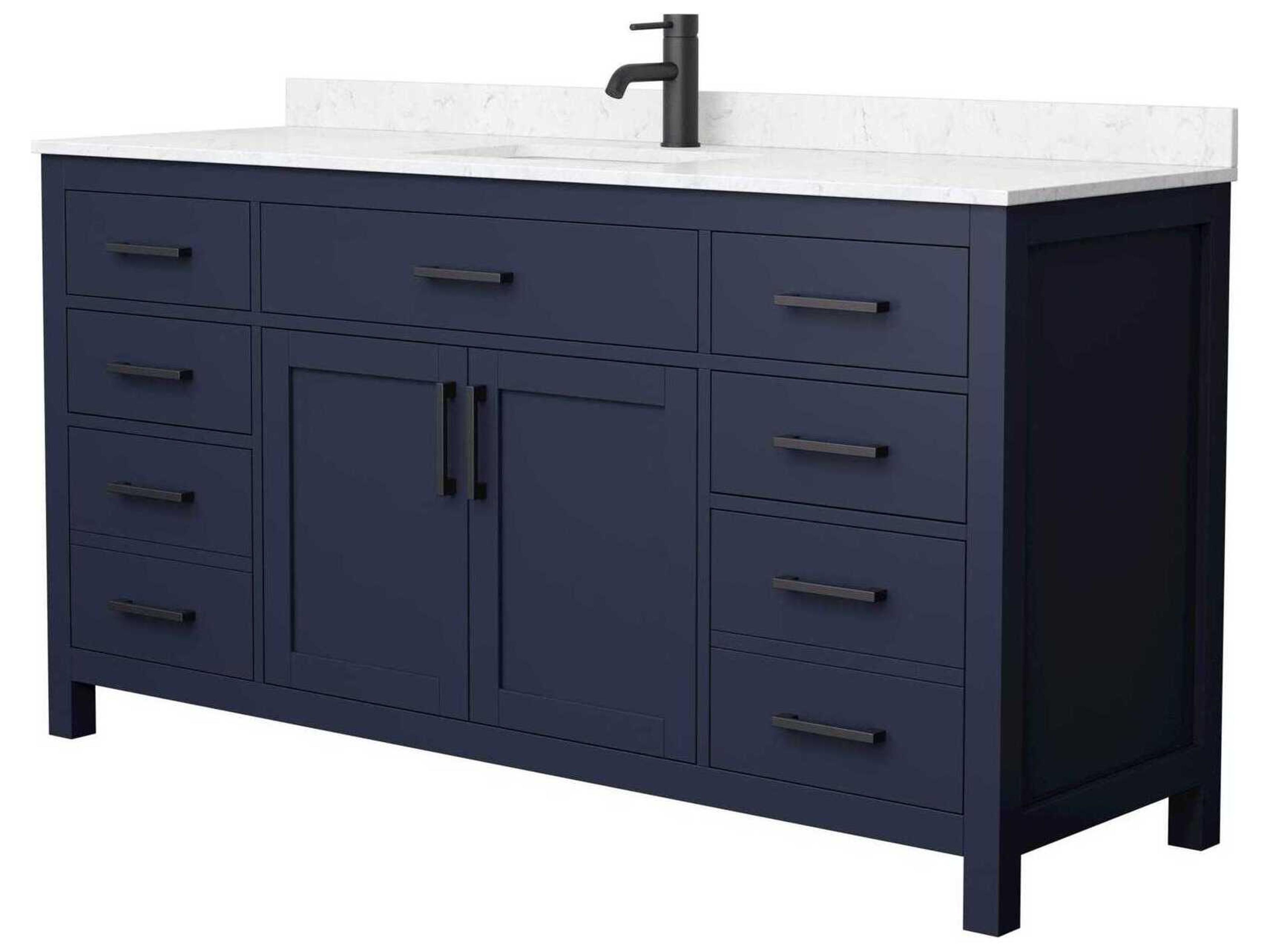 Beckett 66" Dark Blue Vanity