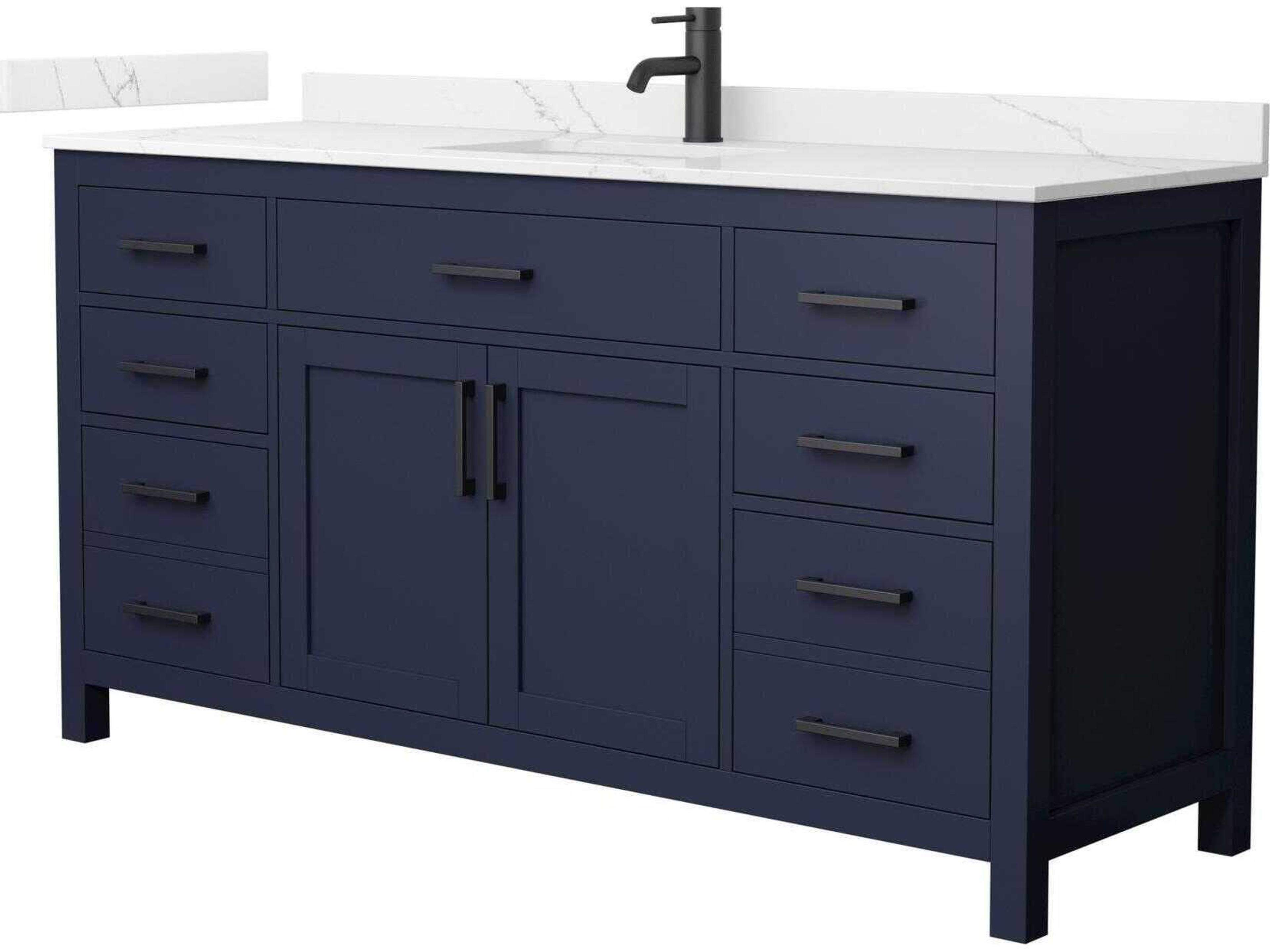 Beckett 66" Dark Blue Vanity