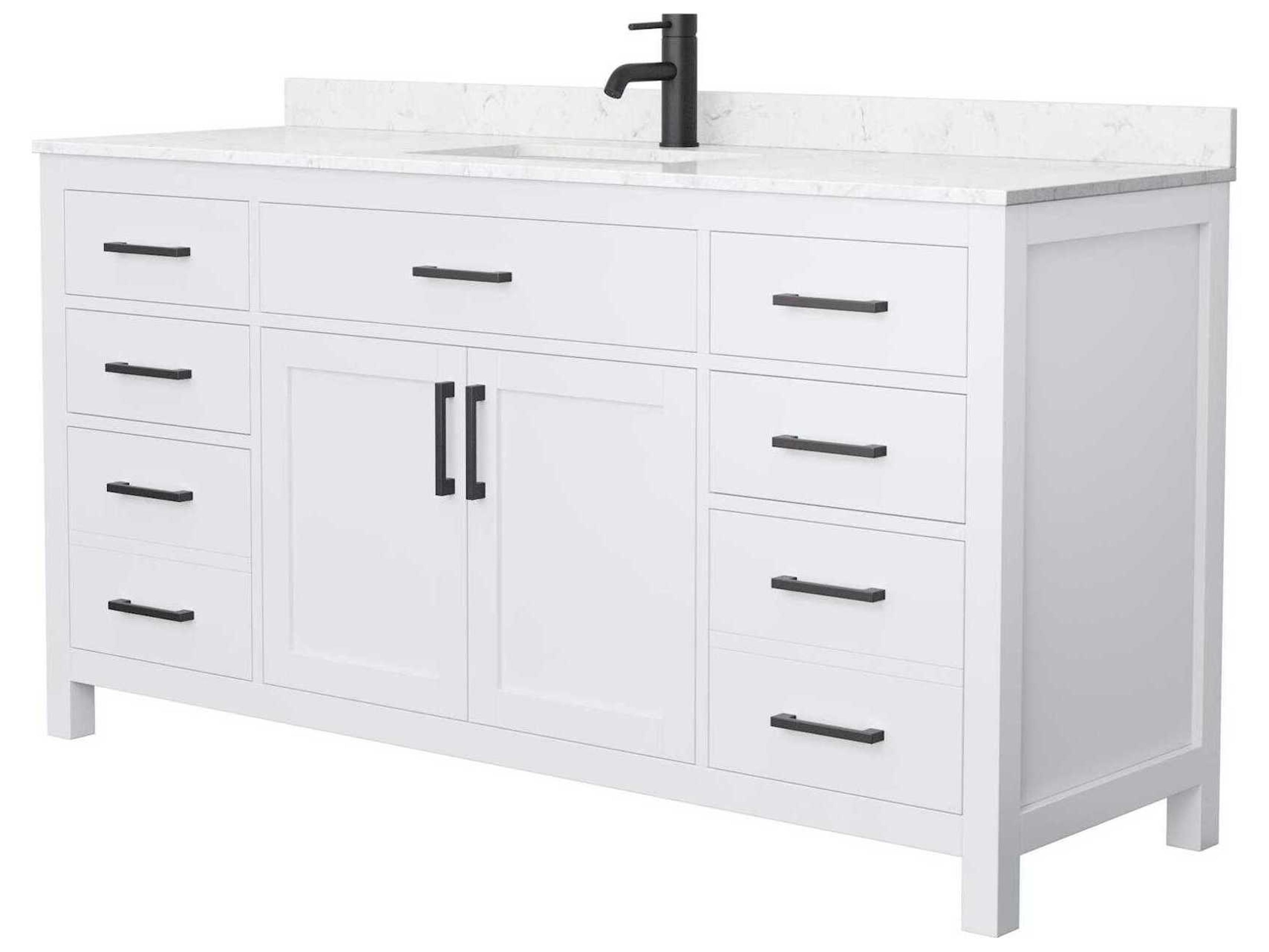 Beckett 66" White Vanity