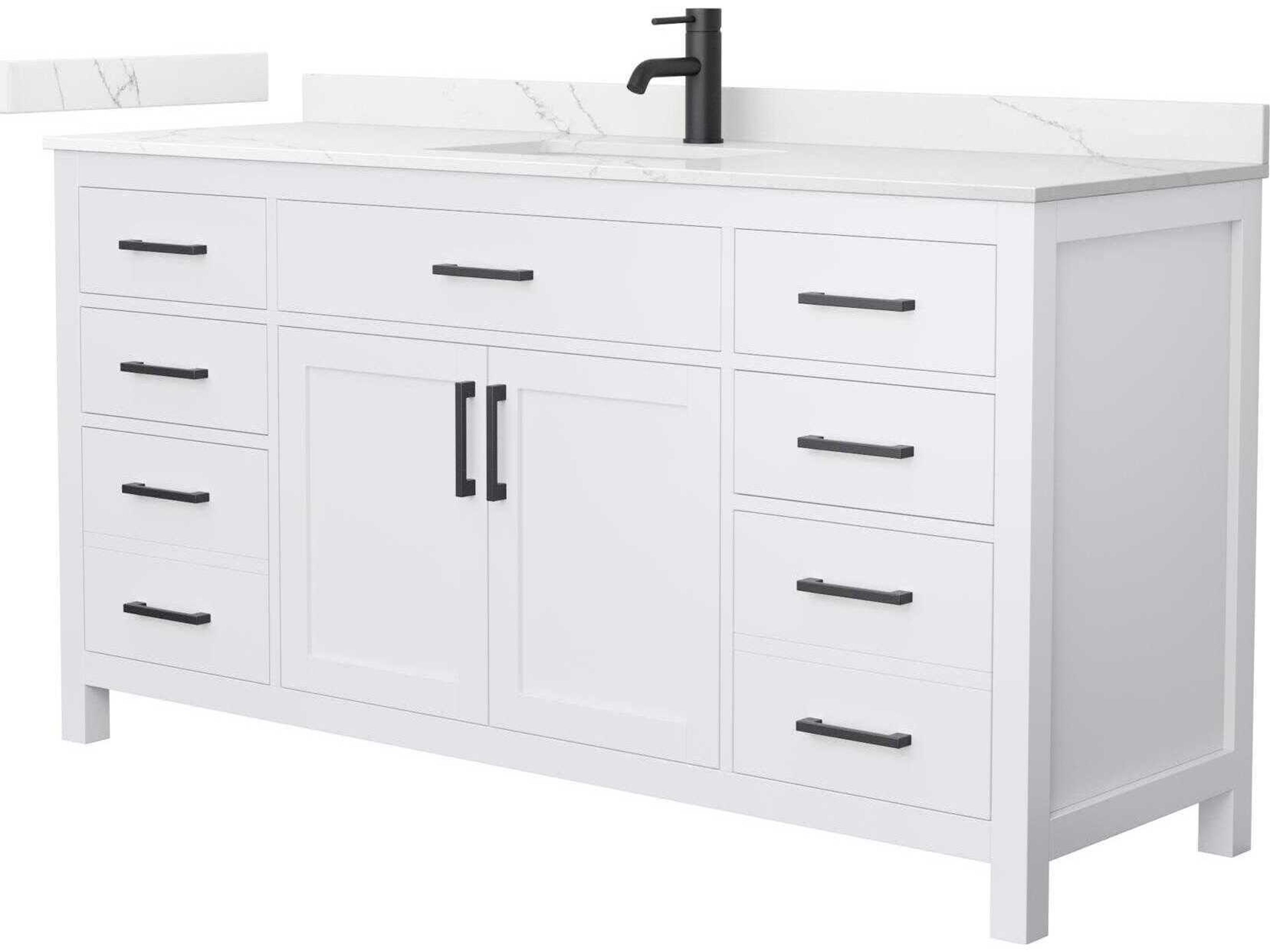 Beckett 66" White Vanity