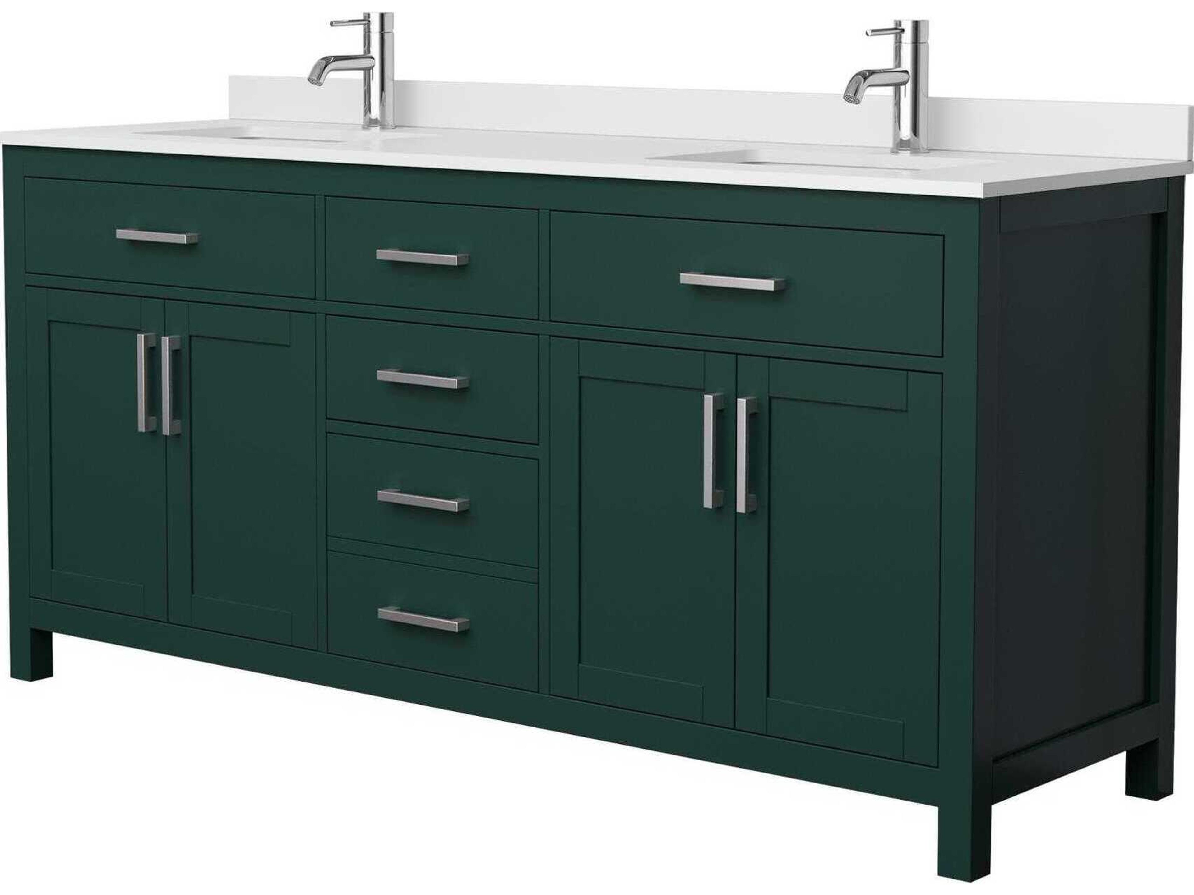 Wyndham Collection Beckett 72" Green Vanity