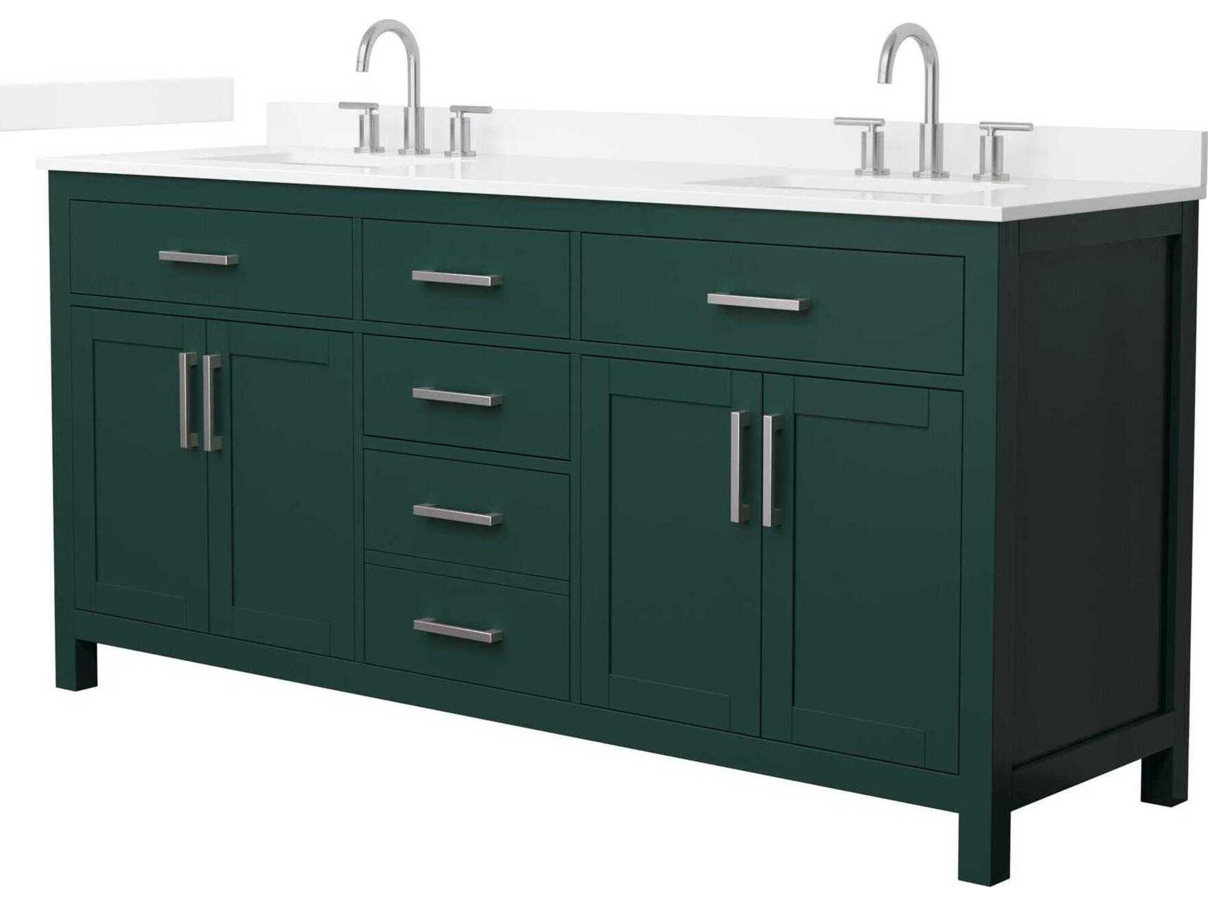 Wyndham Collection Beckett 72" Green Vanity