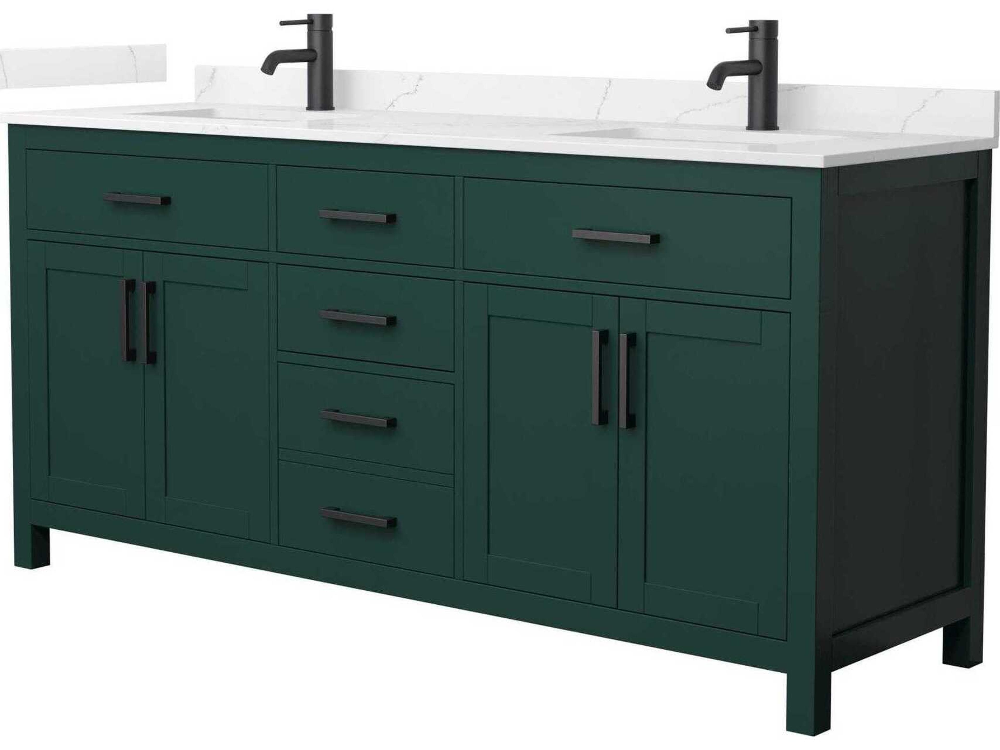 Wyndham Collection Beckett 72" Green Vanity
