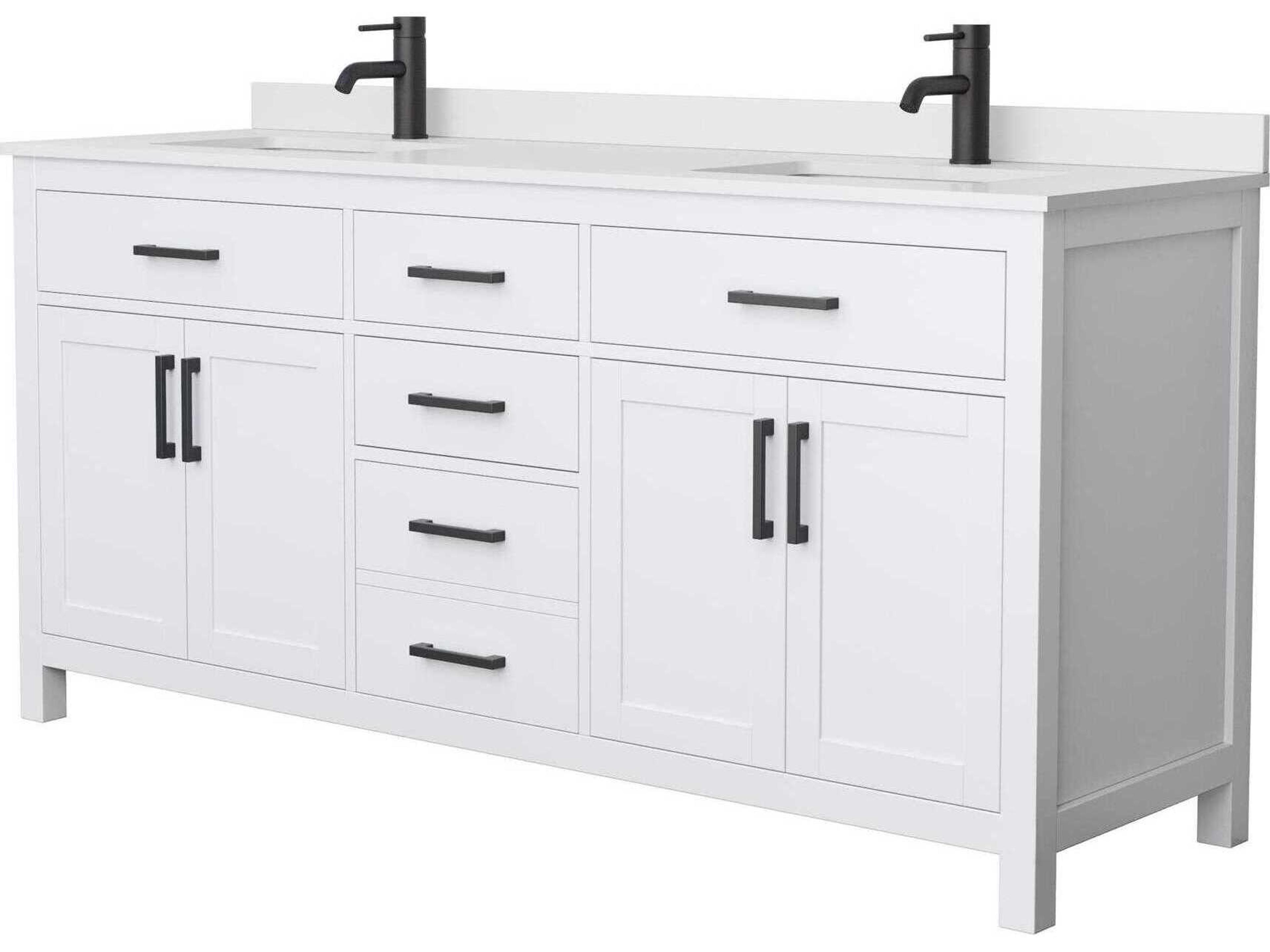 Wyndham Collection Beckett 72" White Vanity