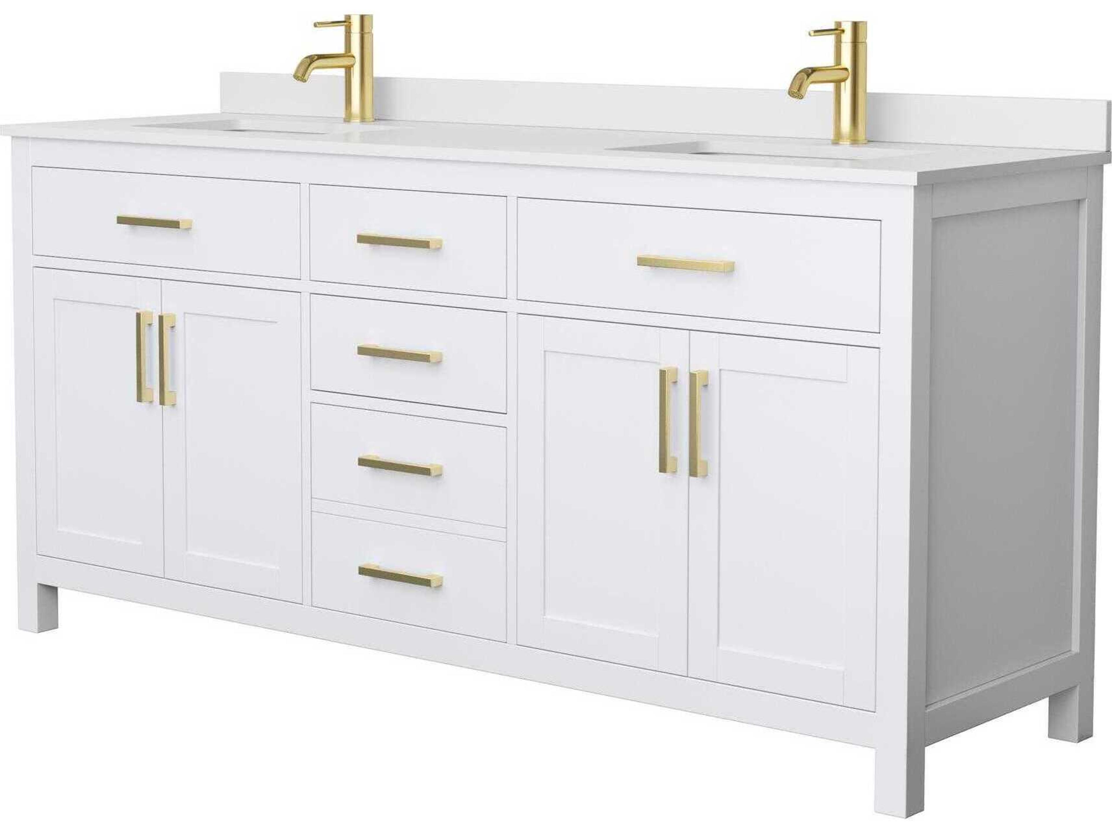 Wyndham Collection Beckett 72" White Vanity