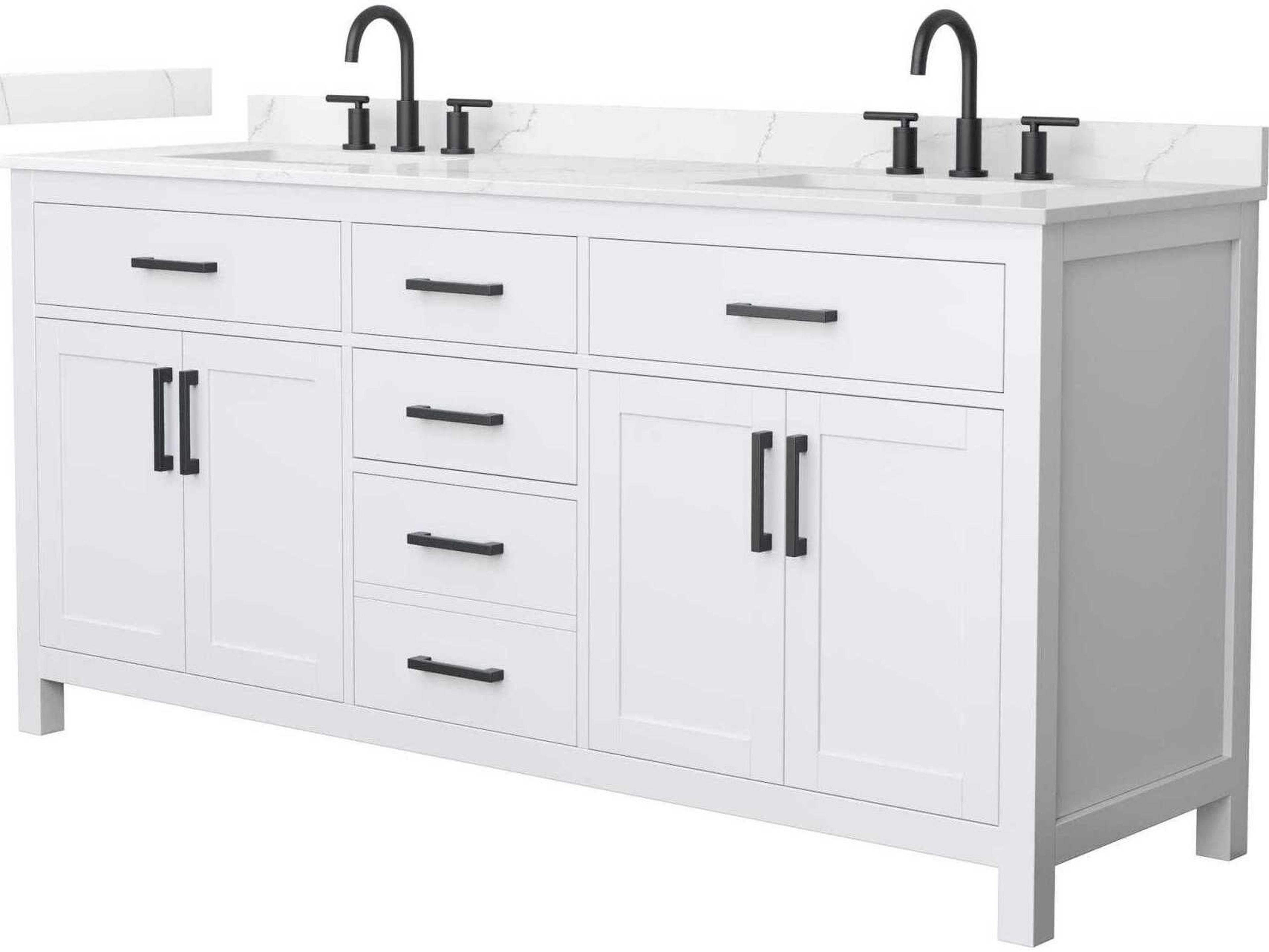 Wyndham Collection Beckett 72" White Vanity