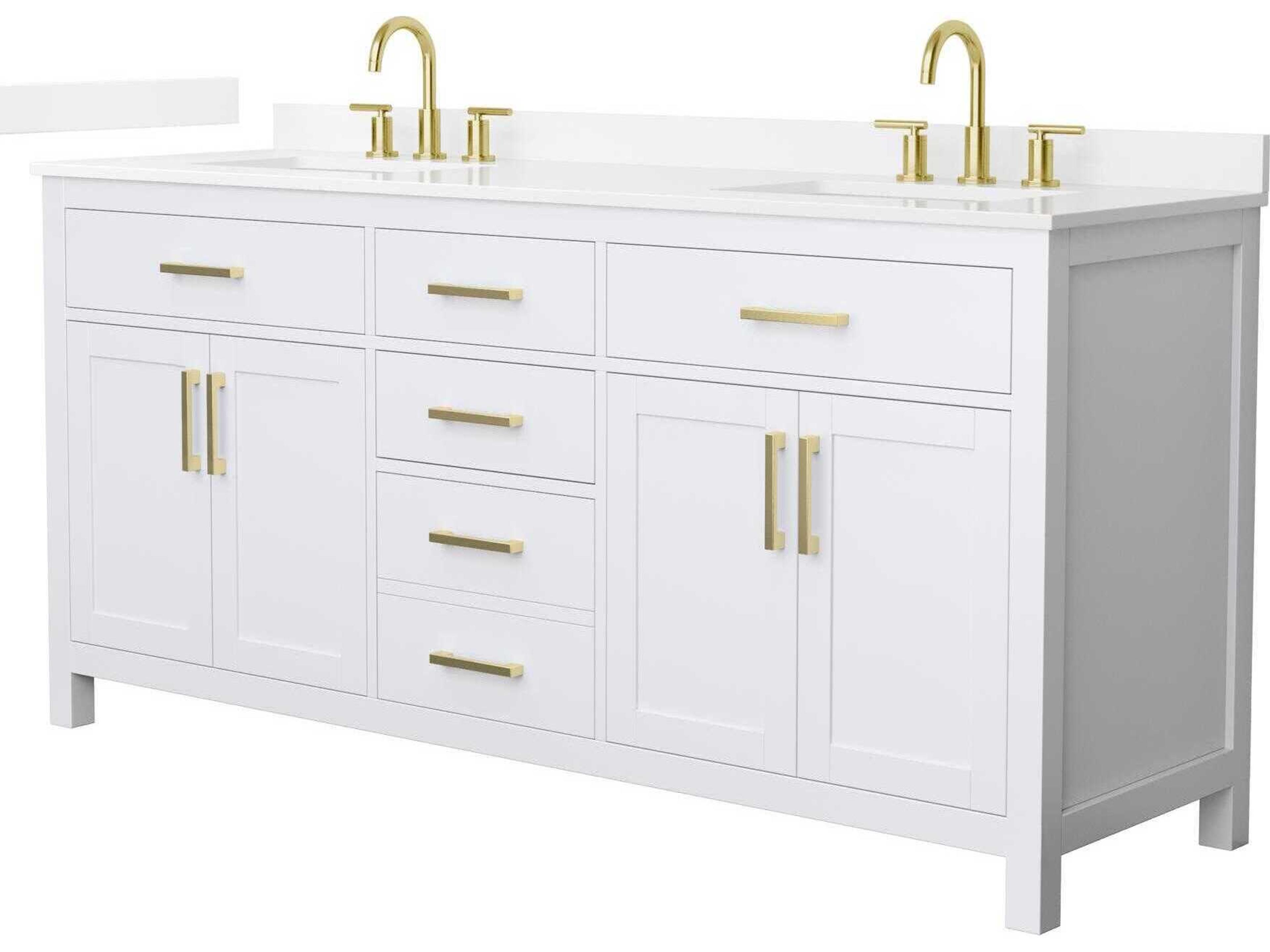 Wyndham Collection Beckett 72" White Vanity