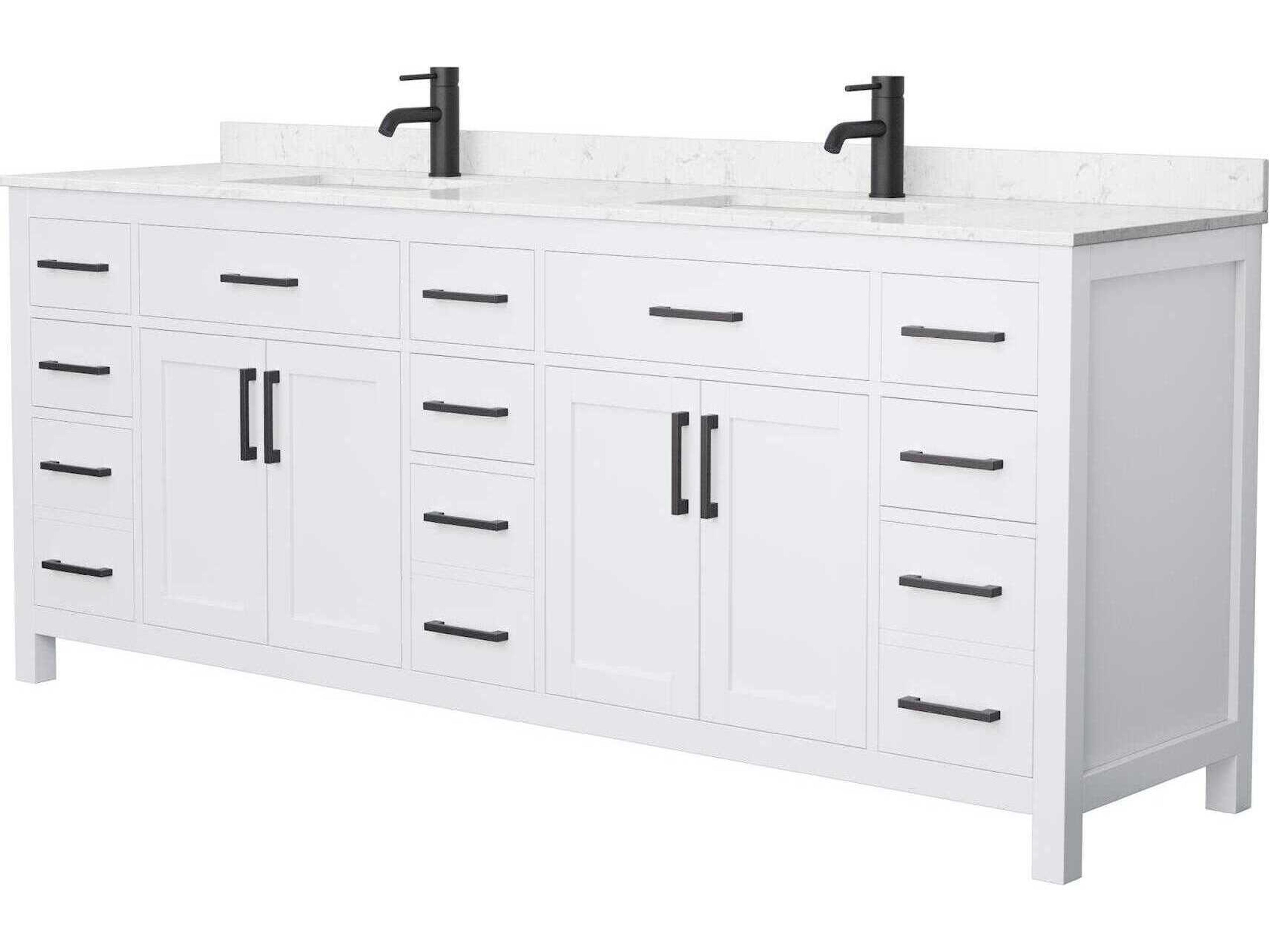 Beckett 84" White Vanity