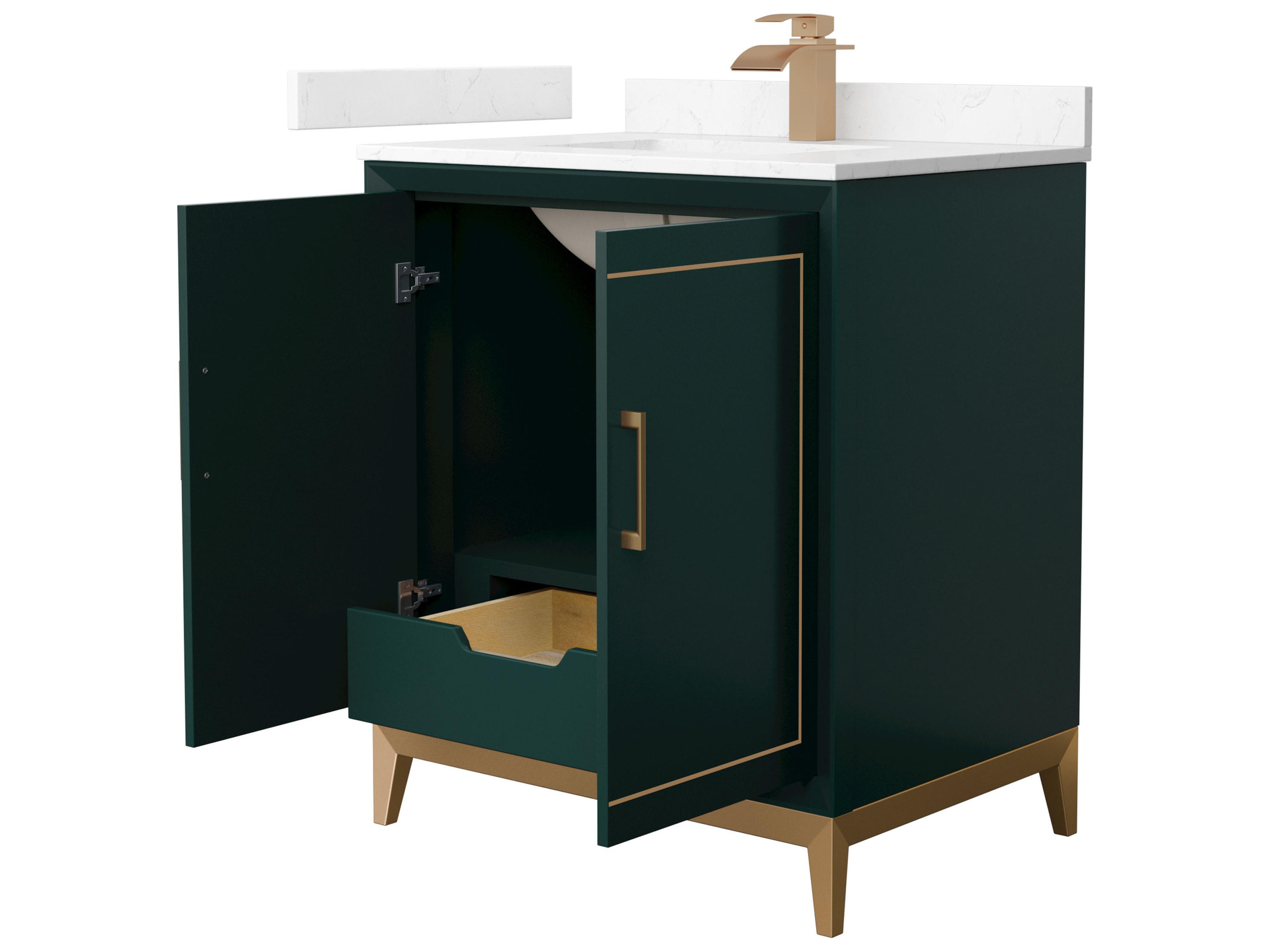 Wyndham Collection Marlena 30" Green Vanity