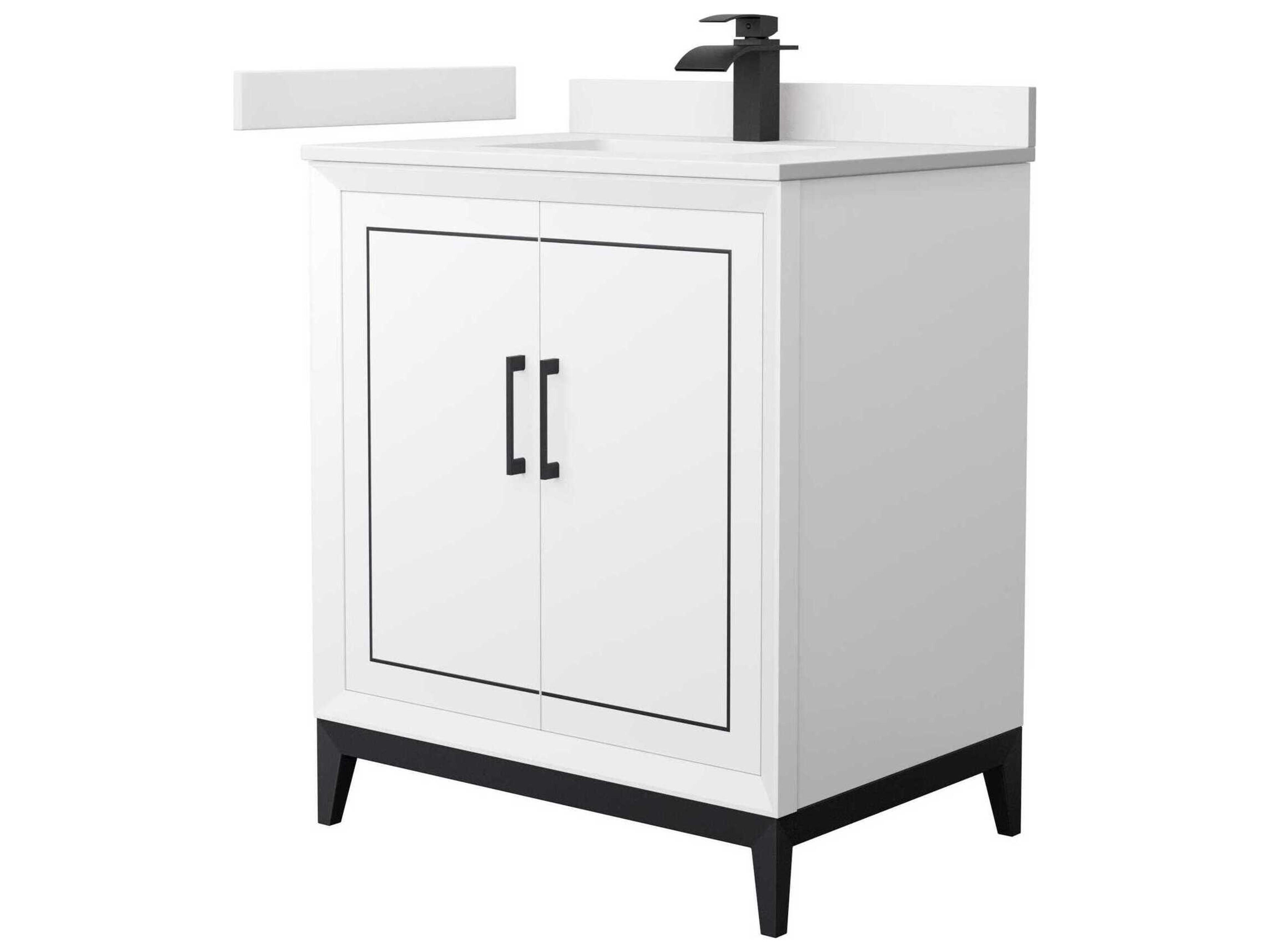 Wyndham Collection Marlena 30" White Vanity