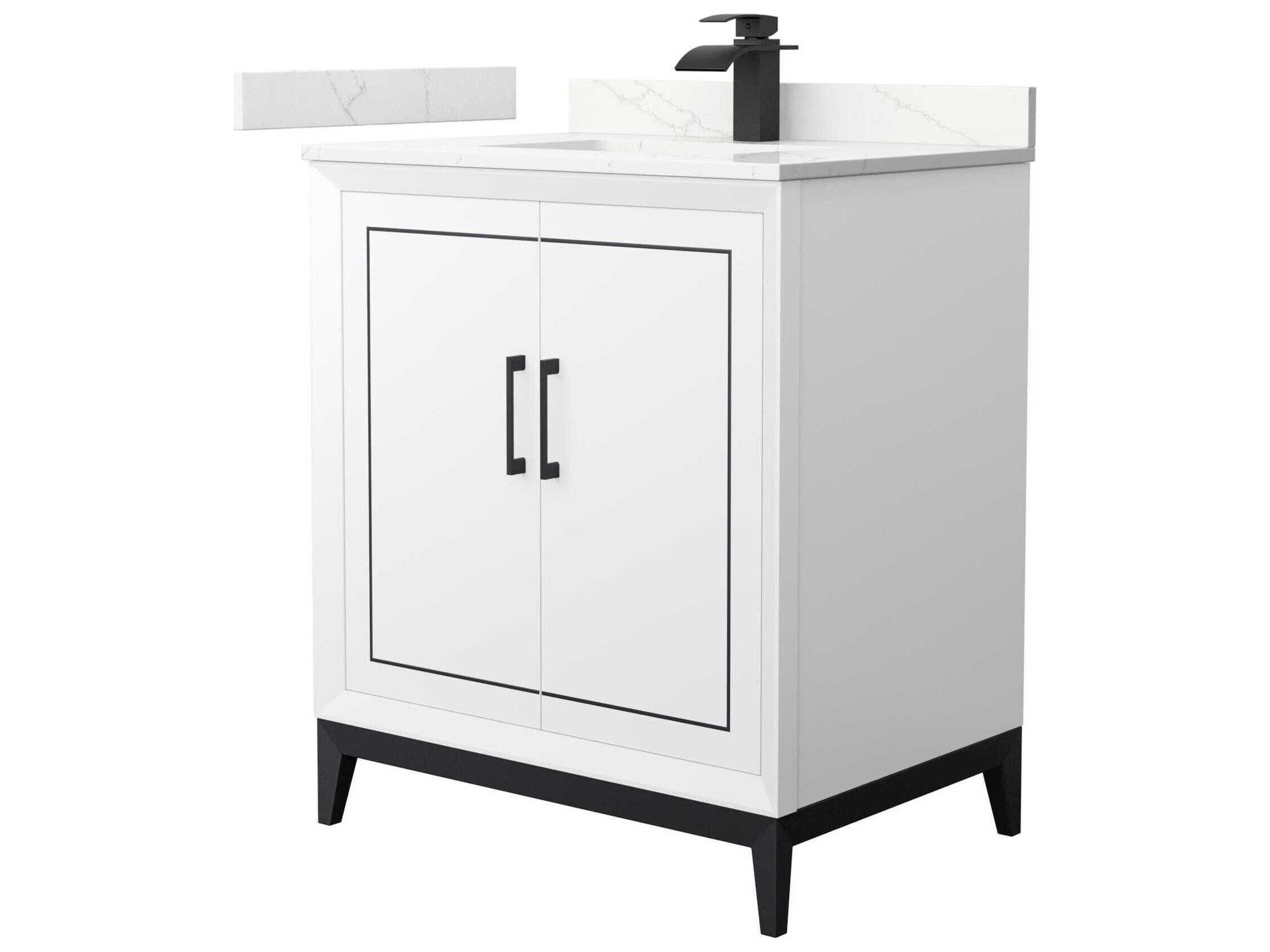 Wyndham Collection Marlena 30" White Vanity