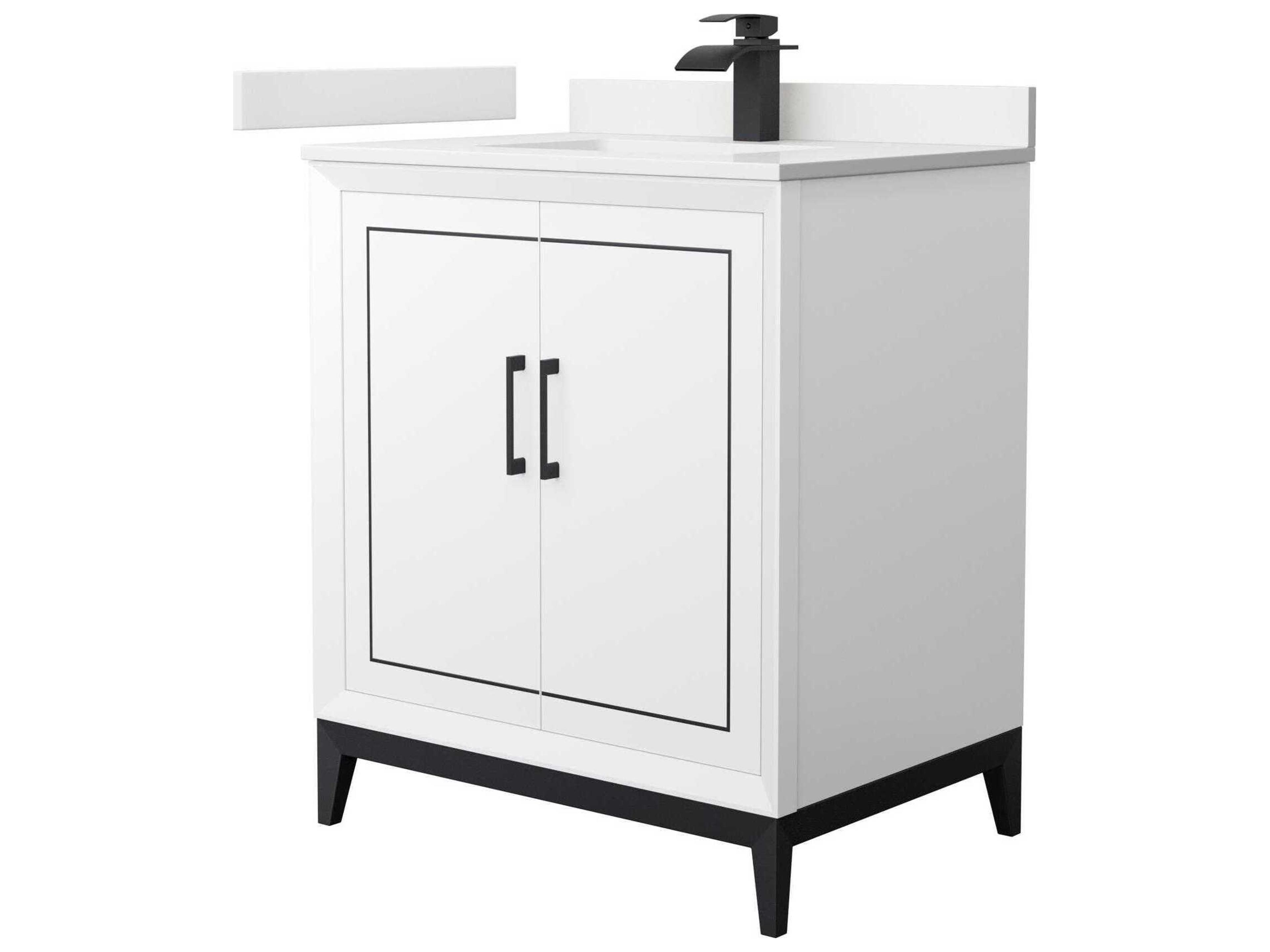 Wyndham Collection Marlena 30" White Vanity