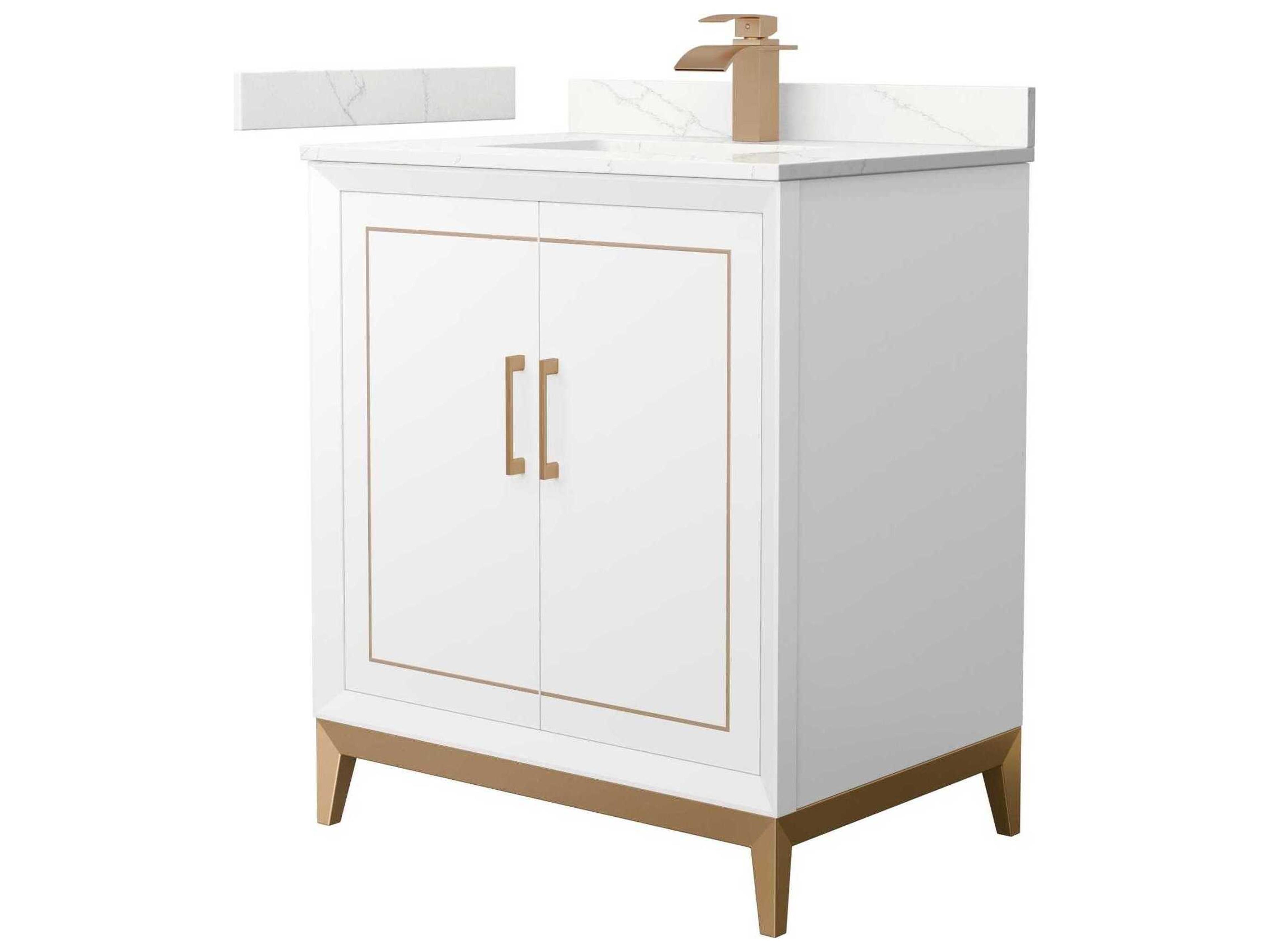 Wyndham Collection Marlena 30" White Vanity