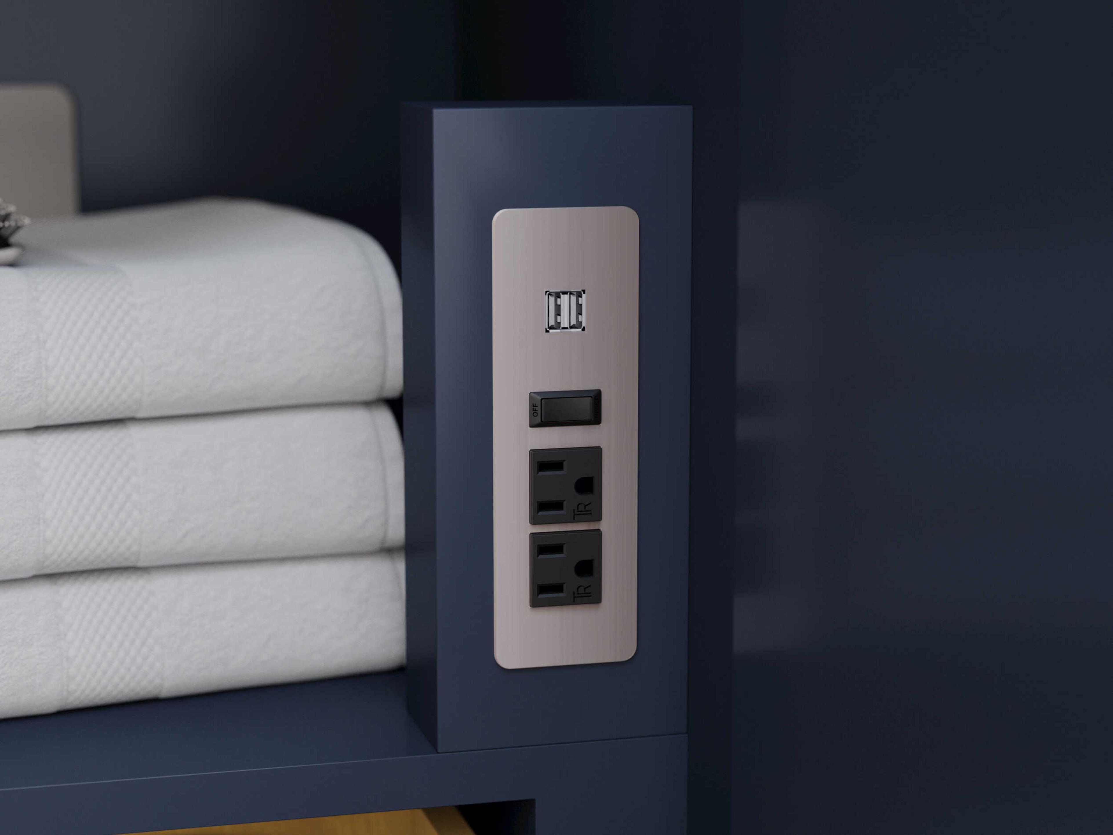 Wyndham Collection Marlena 42" Dark Blue Vanity