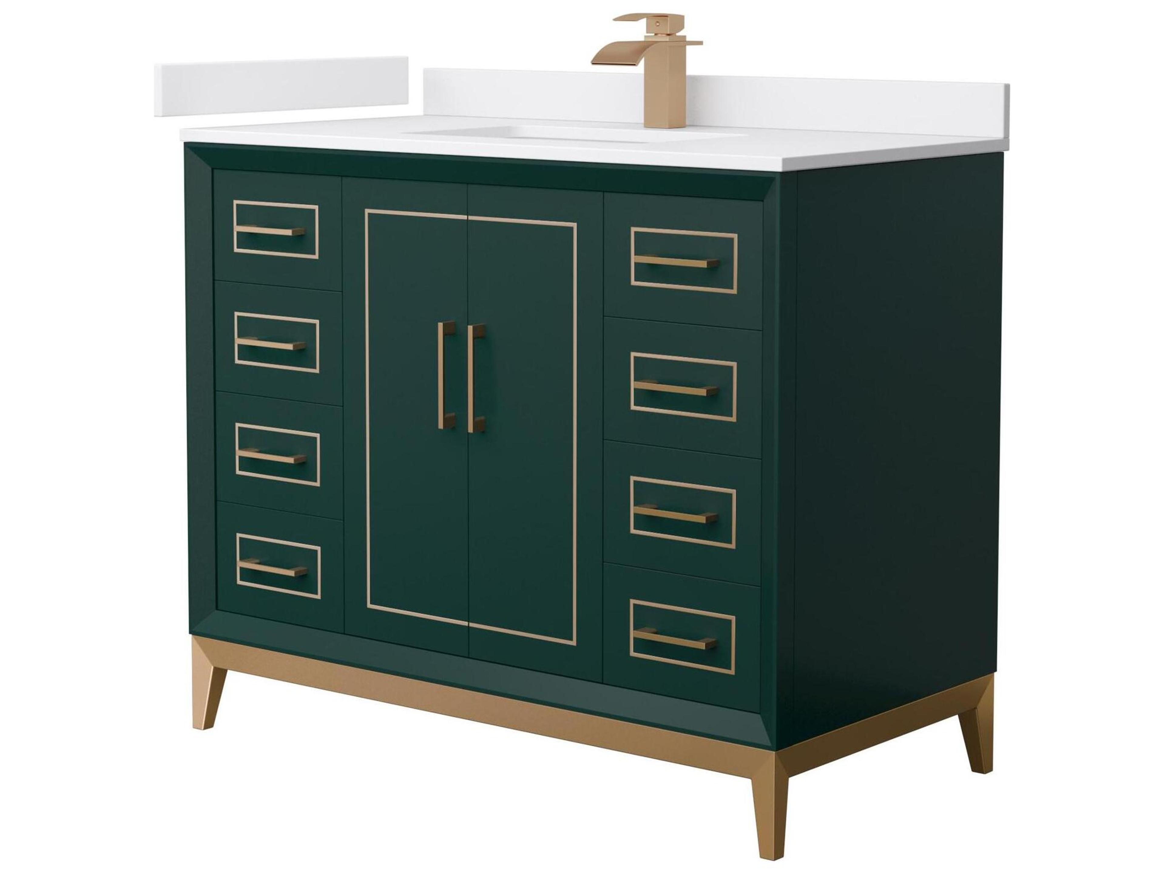 Wyndham Collection Marlena 42" Green Vanity