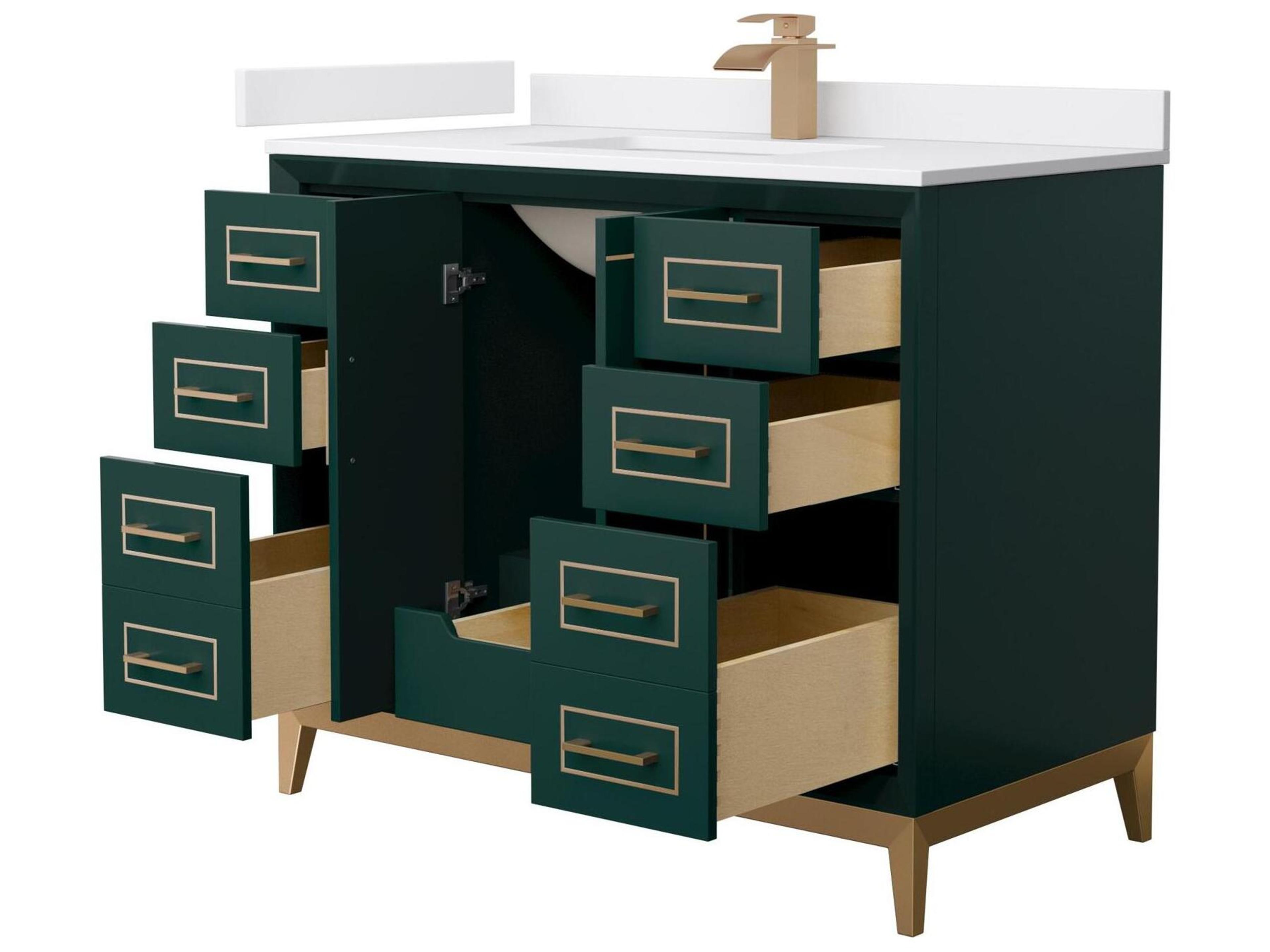 Wyndham Collection Marlena 42" Green Vanity