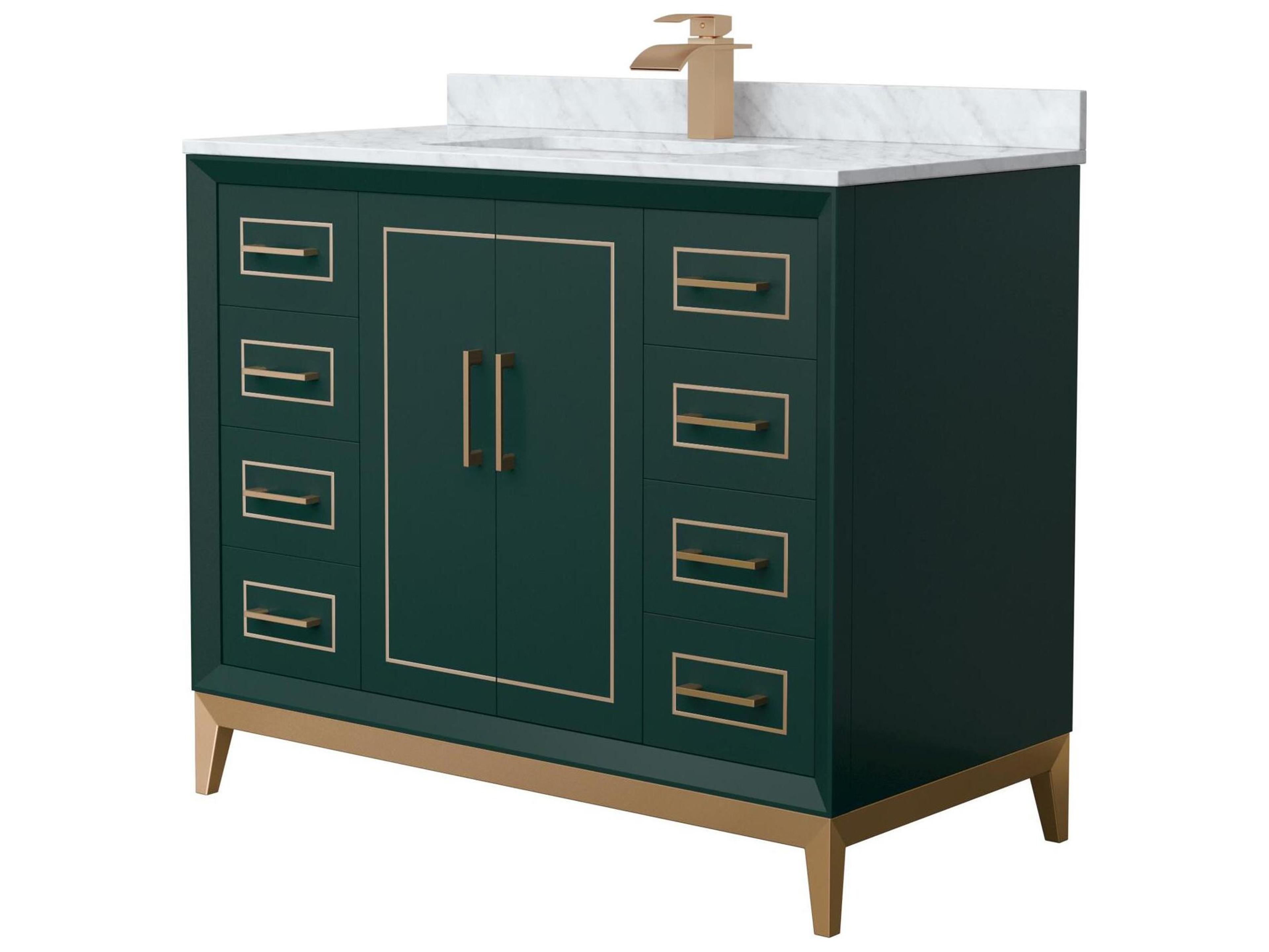 Wyndham Collection Marlena 42" Green Vanity