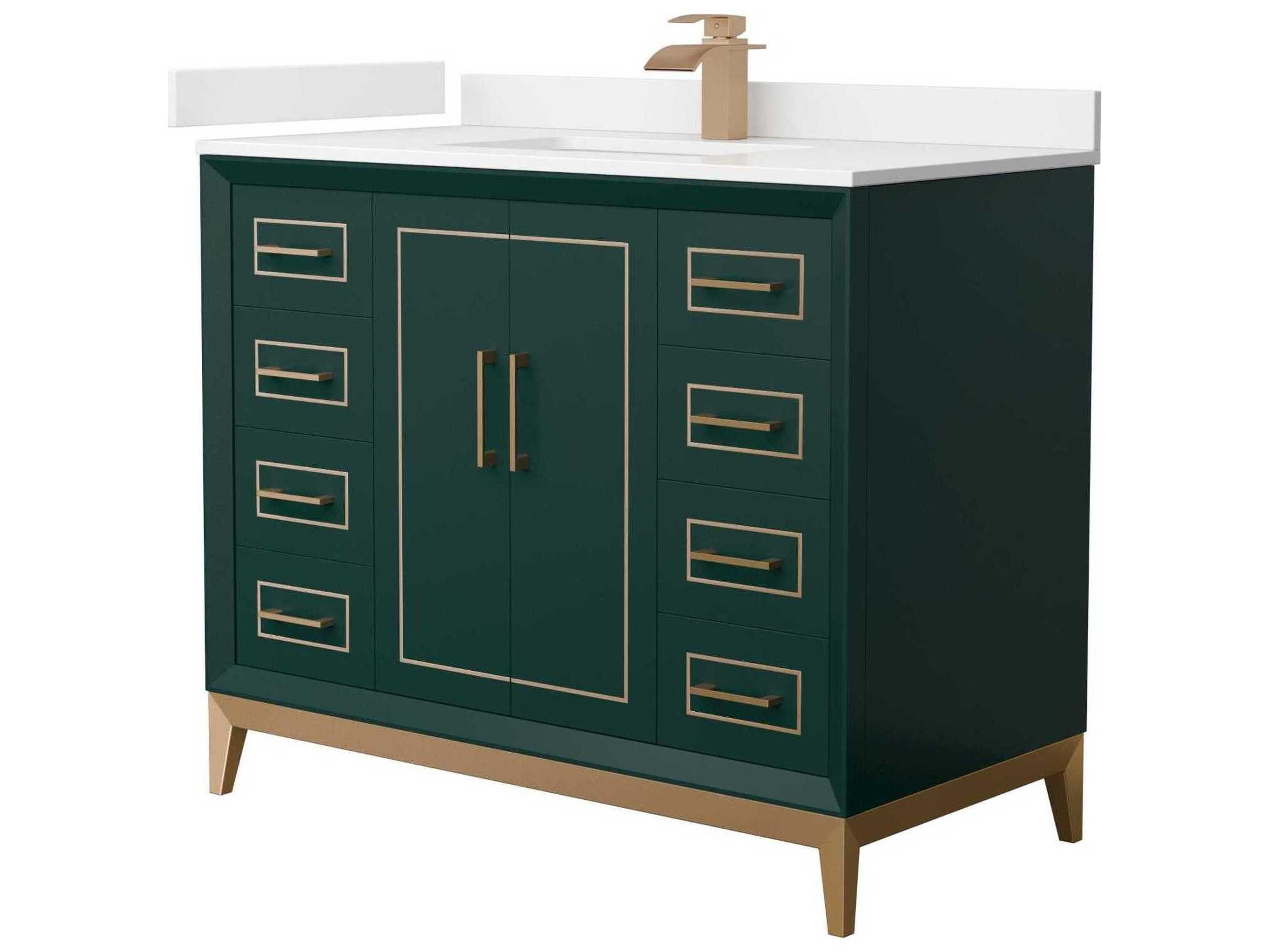 Wyndham Collection Marlena 42" Green Vanity