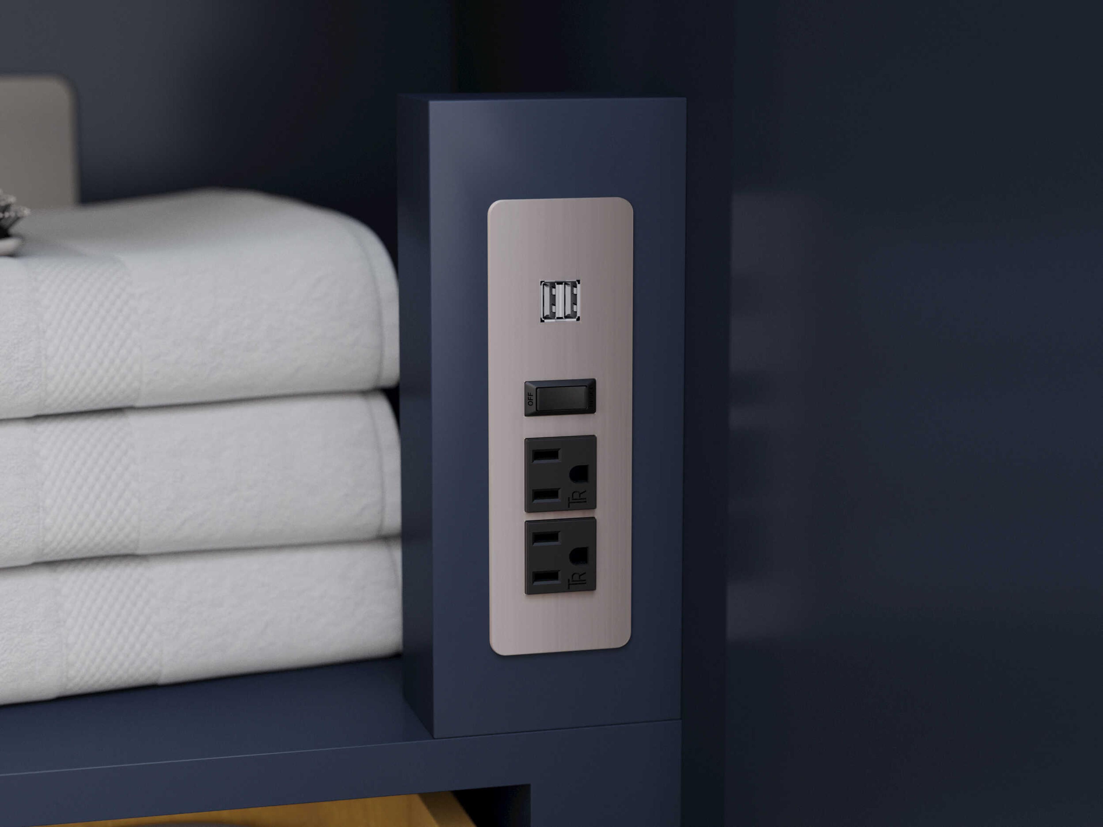 Wyndham Collection Marlena 48" Dark Blue Vanity