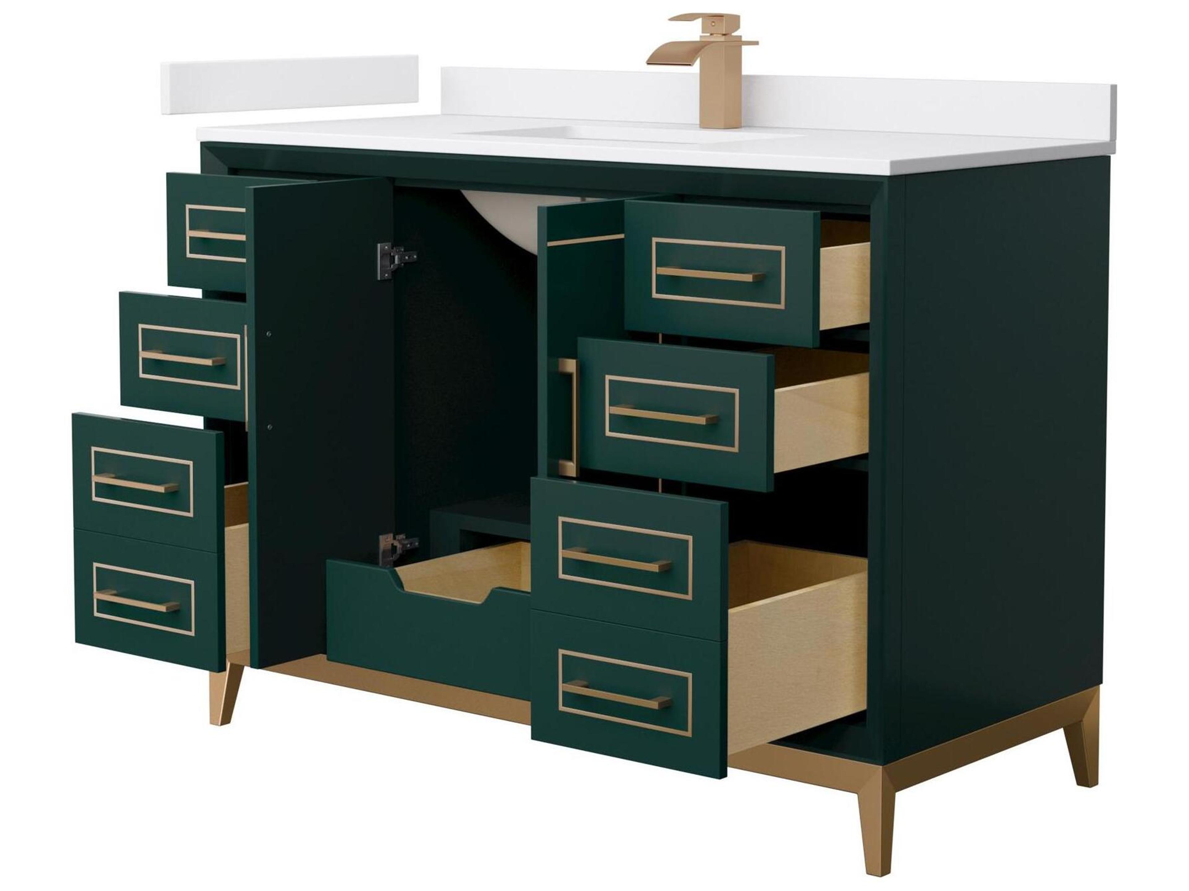 Wyndham Collection Marlena 48" Green Vanity
